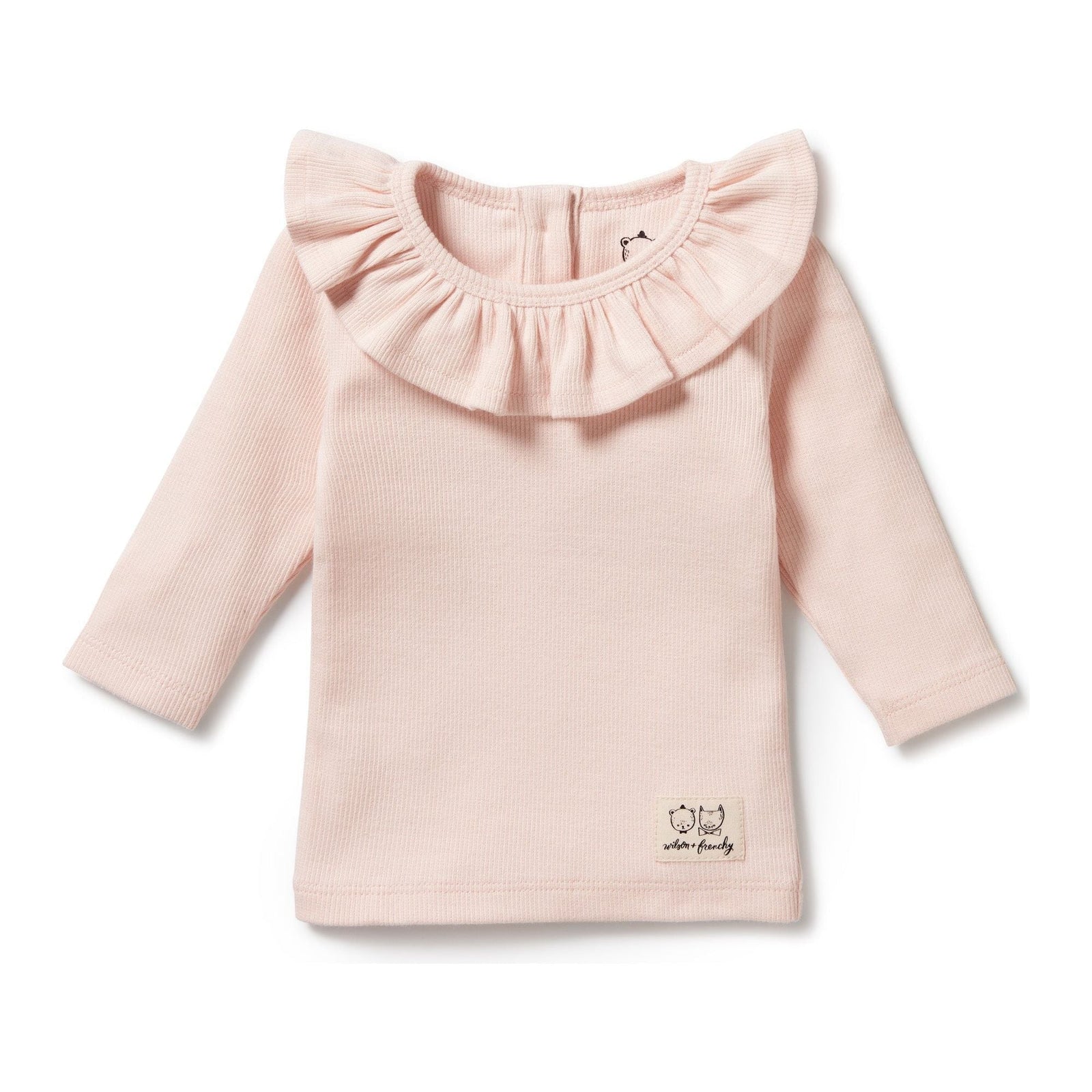 Pink Organic Ruffle Top
