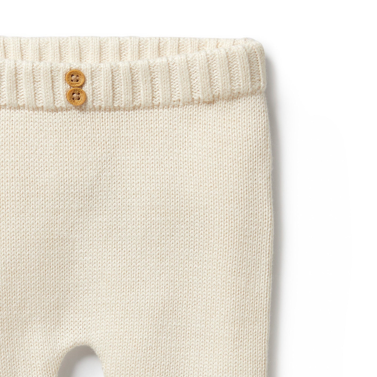 Ecru Knitted Legging