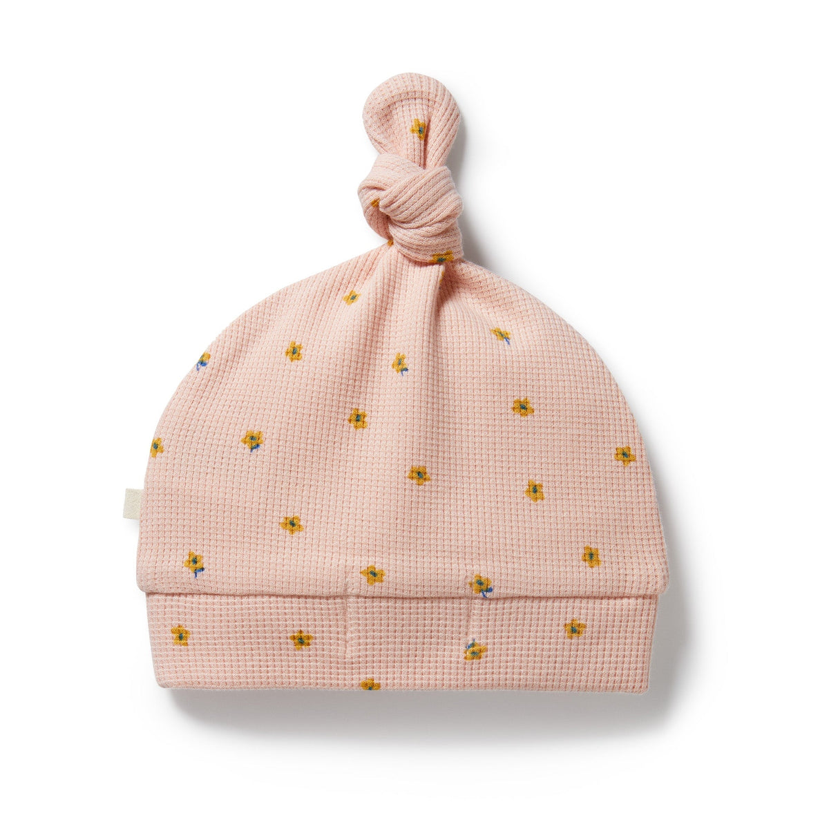 Little Fleur Organic Waffle Knot Hat