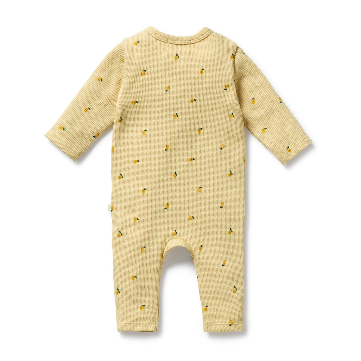 Little Lemon Organic Waffle Ruffle Zipsuit