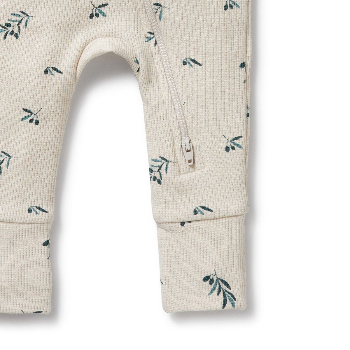 Little Olive Organic Waffle Zipsuit