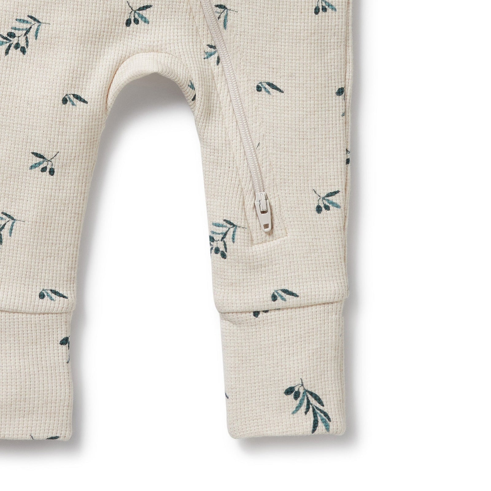 Little Olive Organic Waffle Zipsuit