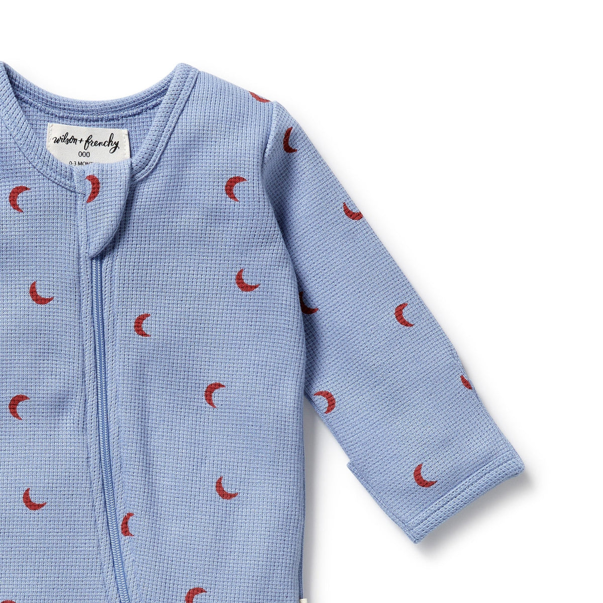 Hey Moon Organic Waffle Zipsuit