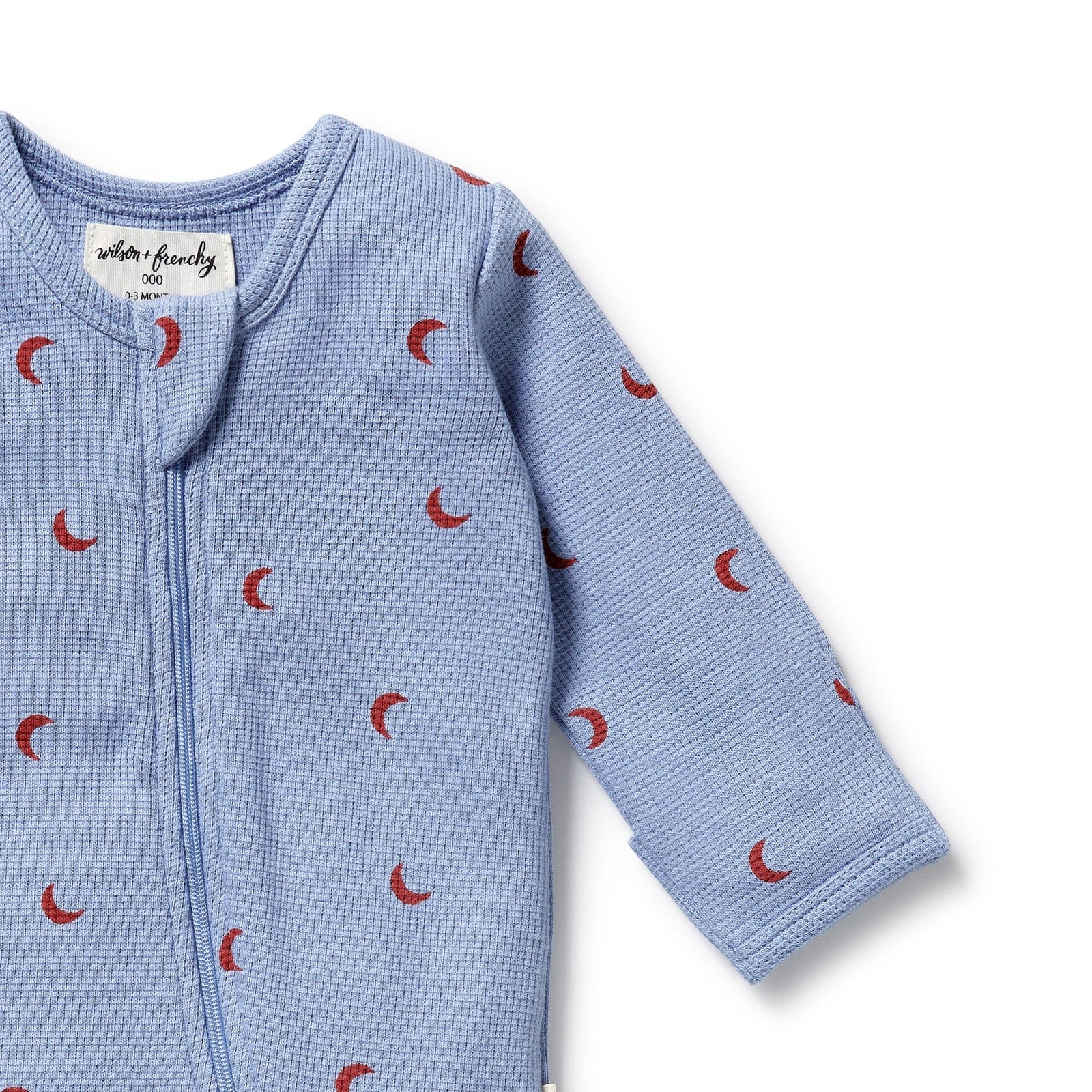 Hey Moon Organic Waffle Zipsuit