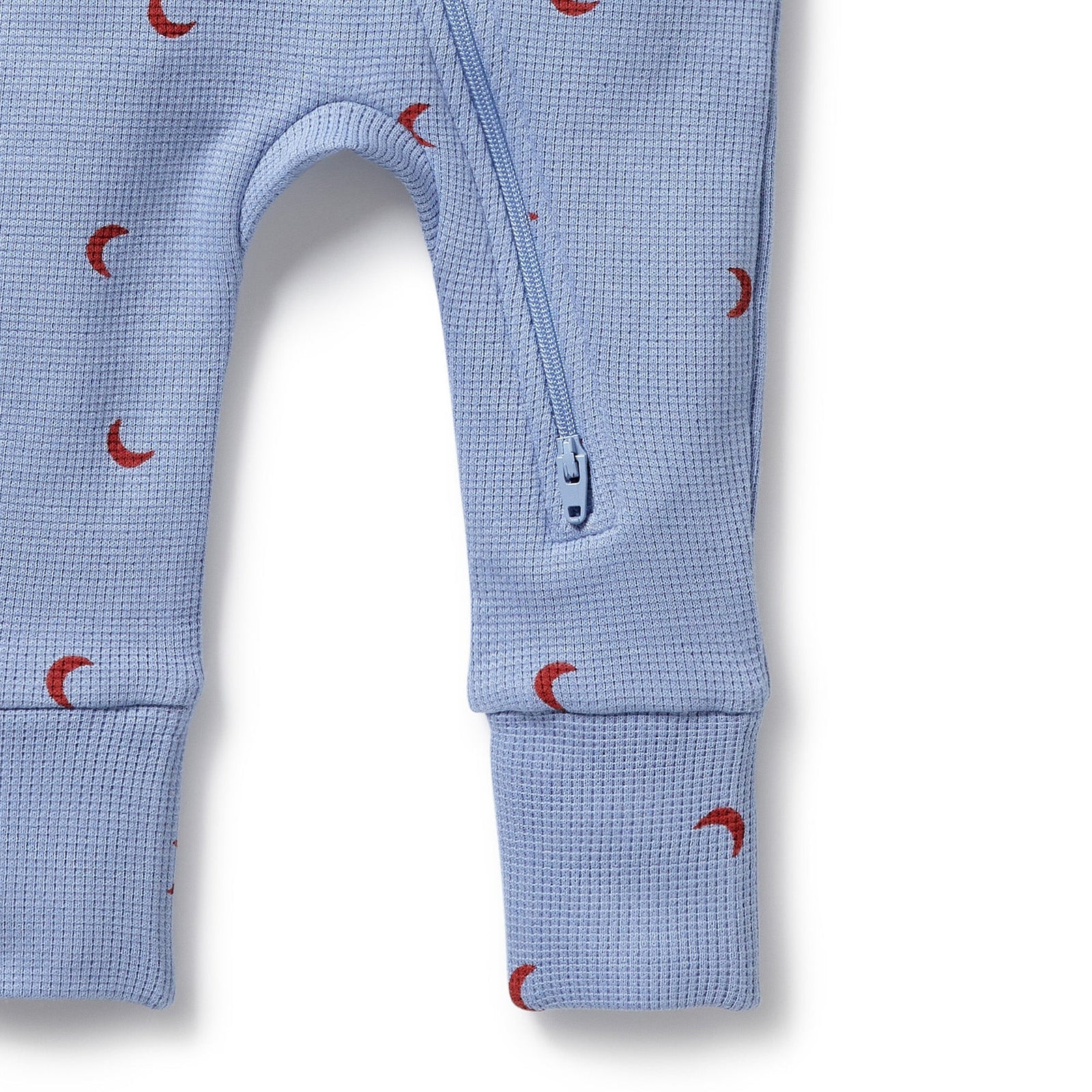 Hey Moon Organic Waffle Zipsuit