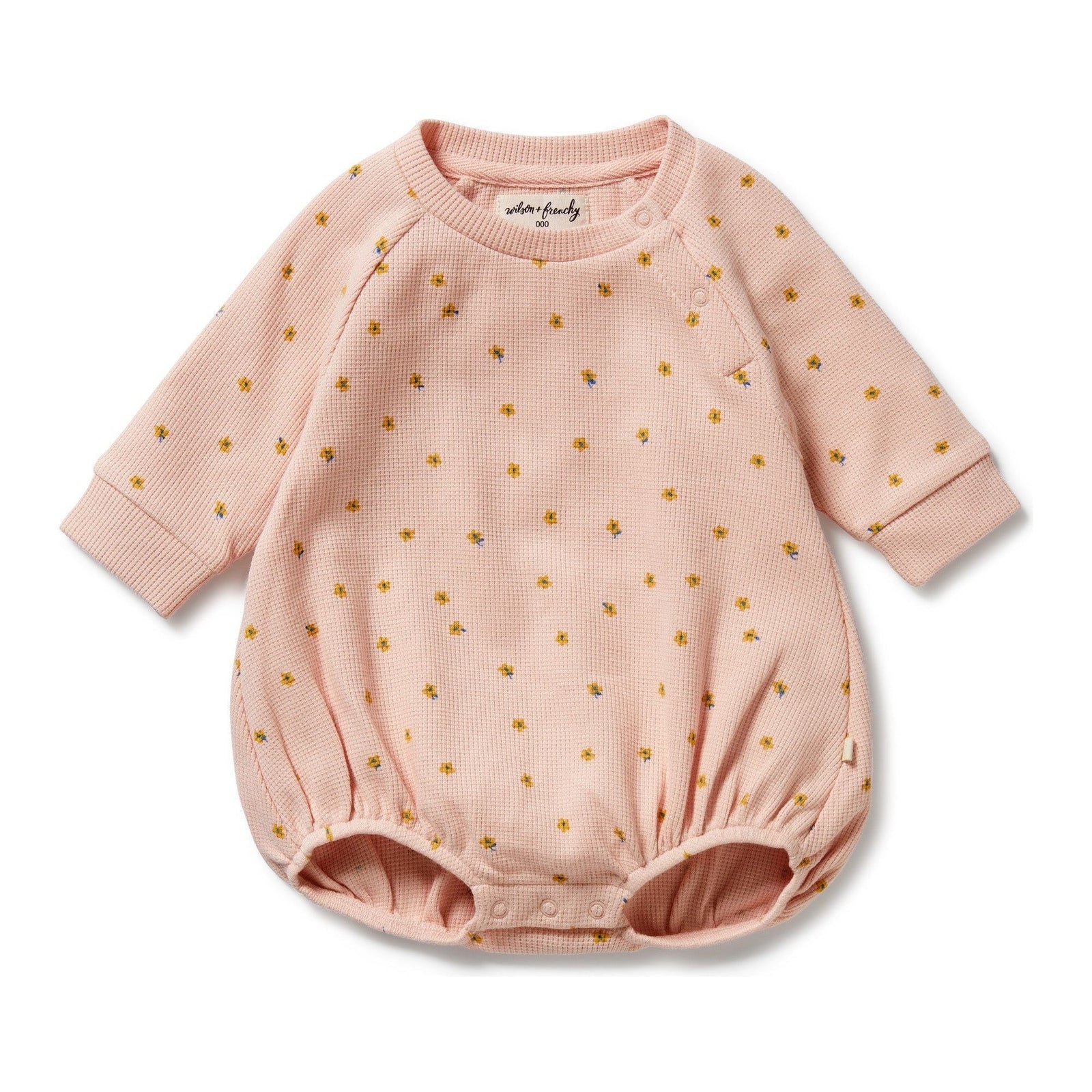 Little Fleur Organic Waffle Bodysuit