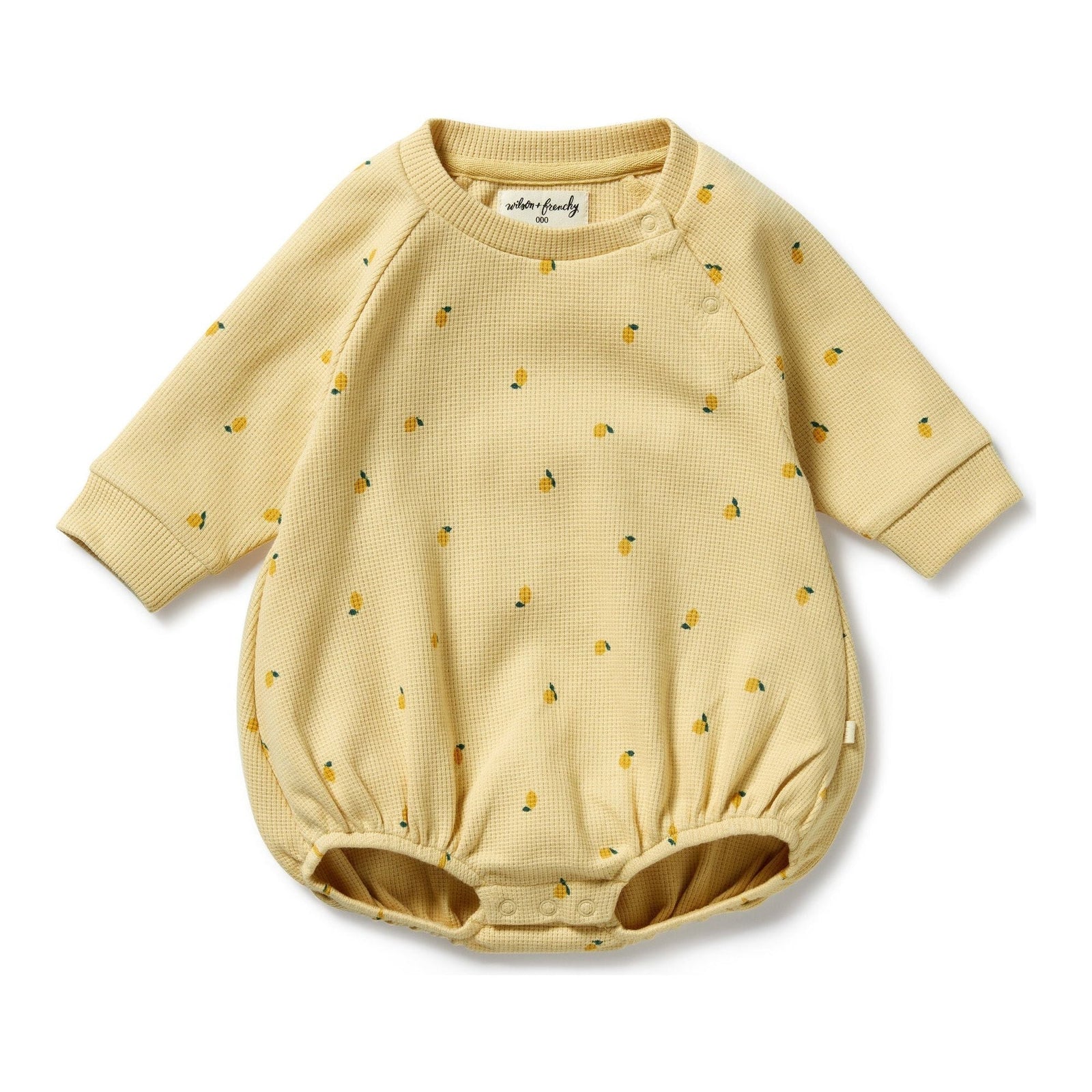 Little Lemon Organic Waffle Bodysuit
