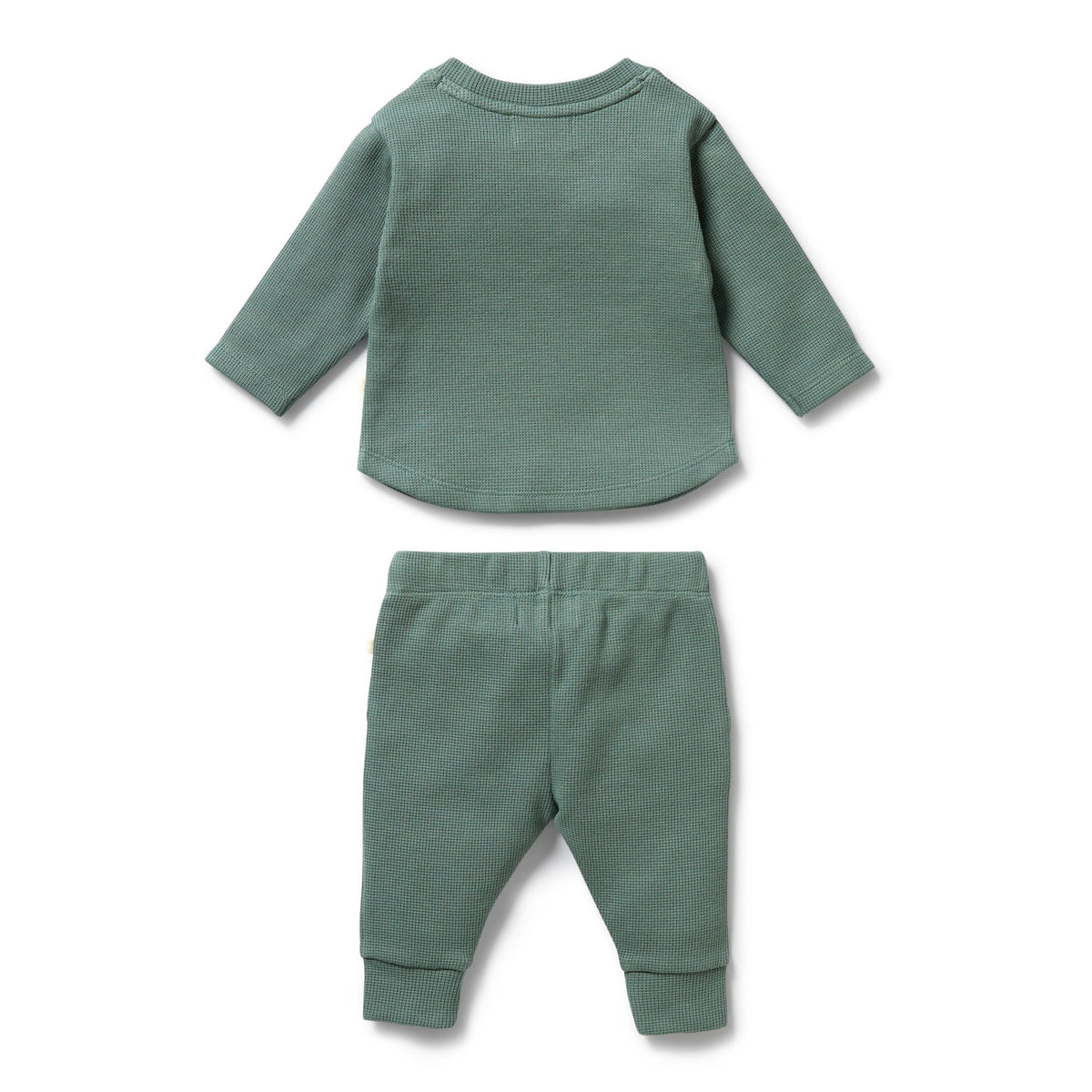 Pine Green Organic Waffle Set