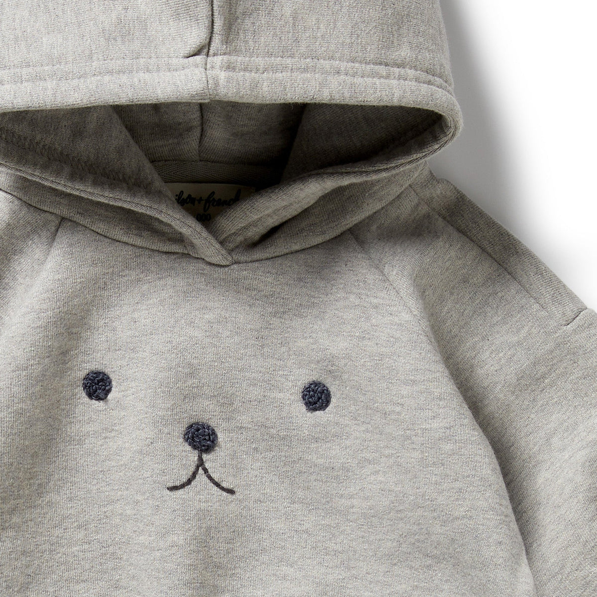 Charcoal Organic Terry Hooded Sweat
