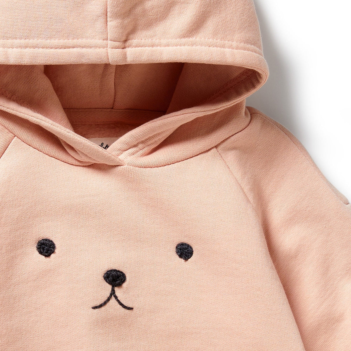 Blush Pink Organic Terry Hooded Sweat