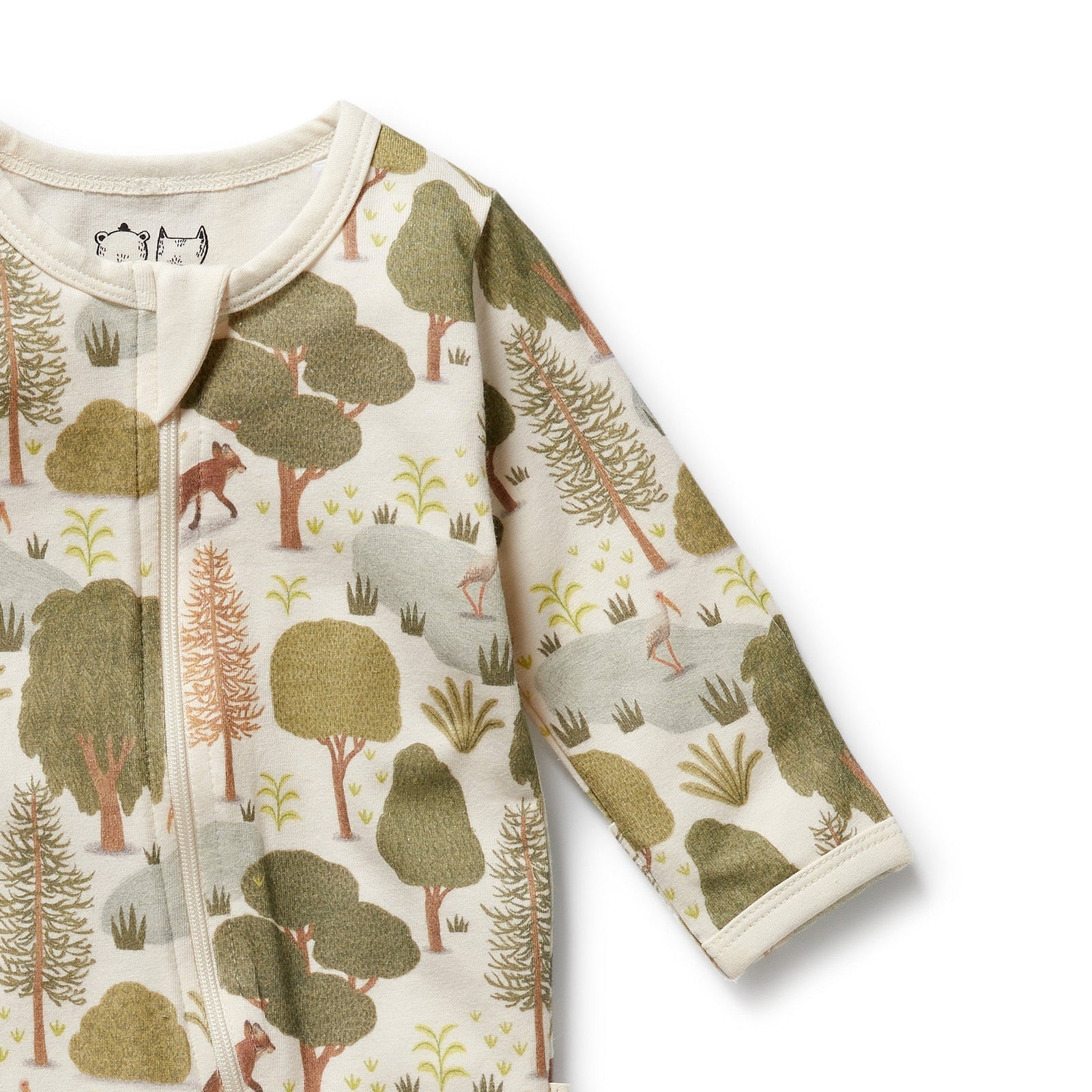 Little Trees Organic Zipsuit with Feet