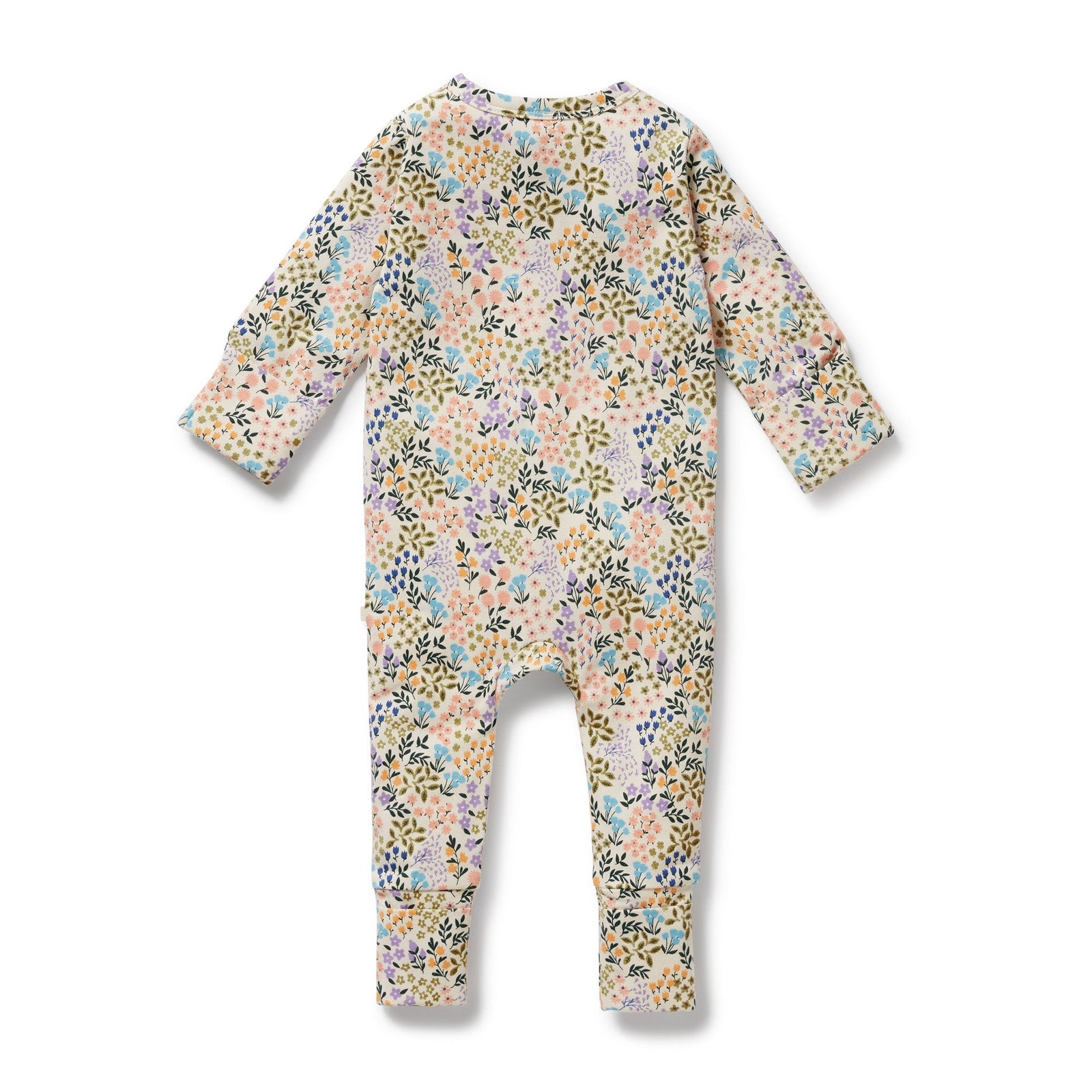 Tiny Bloom Organic Zipsuit with Feet
