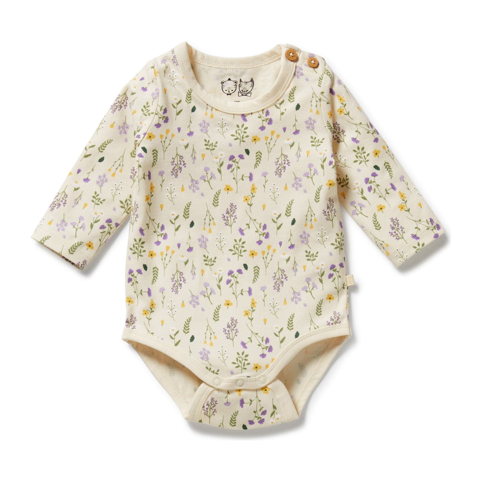 Bella Floral Organic Bodysuit