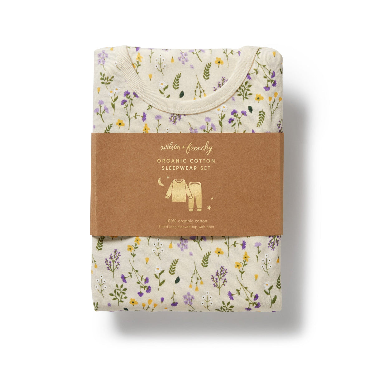 Bella Floral Organic Long Sleeved Pyjamas