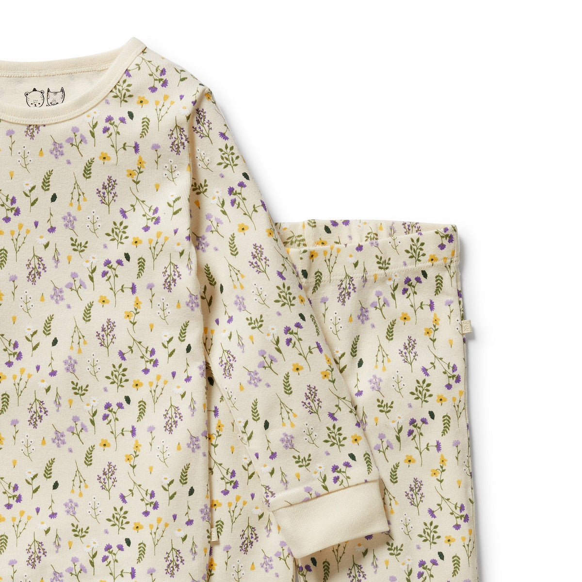 Bella Floral Organic Long Sleeved Pyjamas