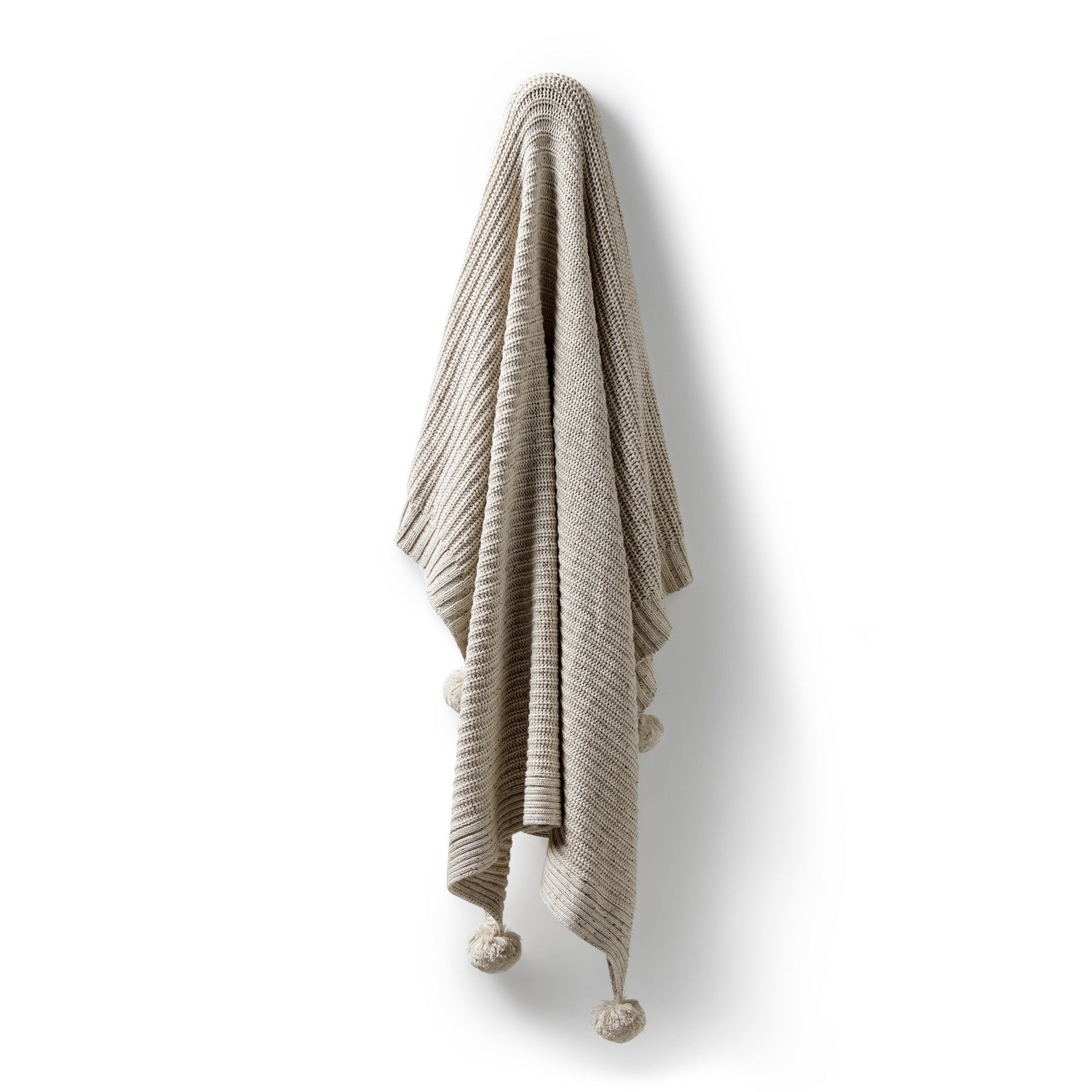 Cookie and Cream Organic Knitted Blanket