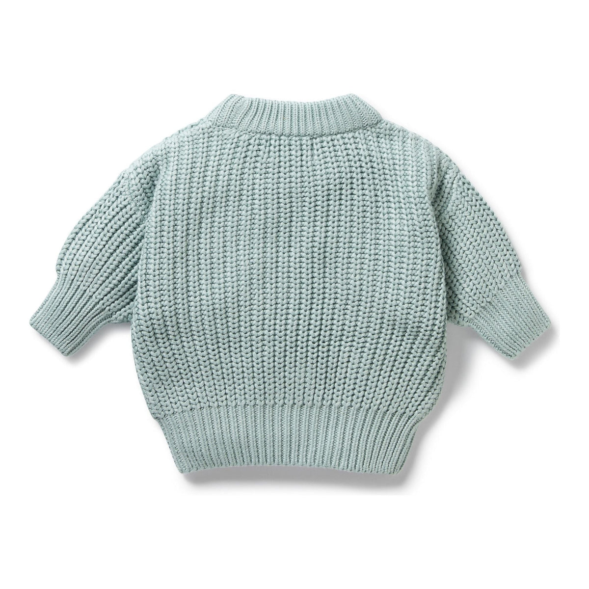 Duck Egg Organic Knitted Jumper