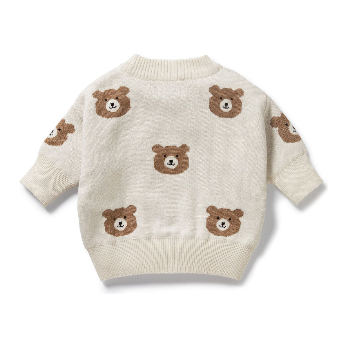 Beary Cute Organic Knitted Jacquard Jumper