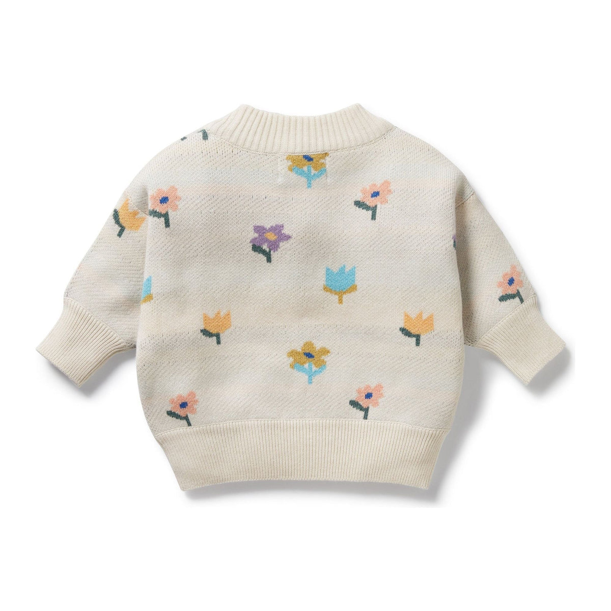 Flower Pop Organic Knitted Jacquard Jumper