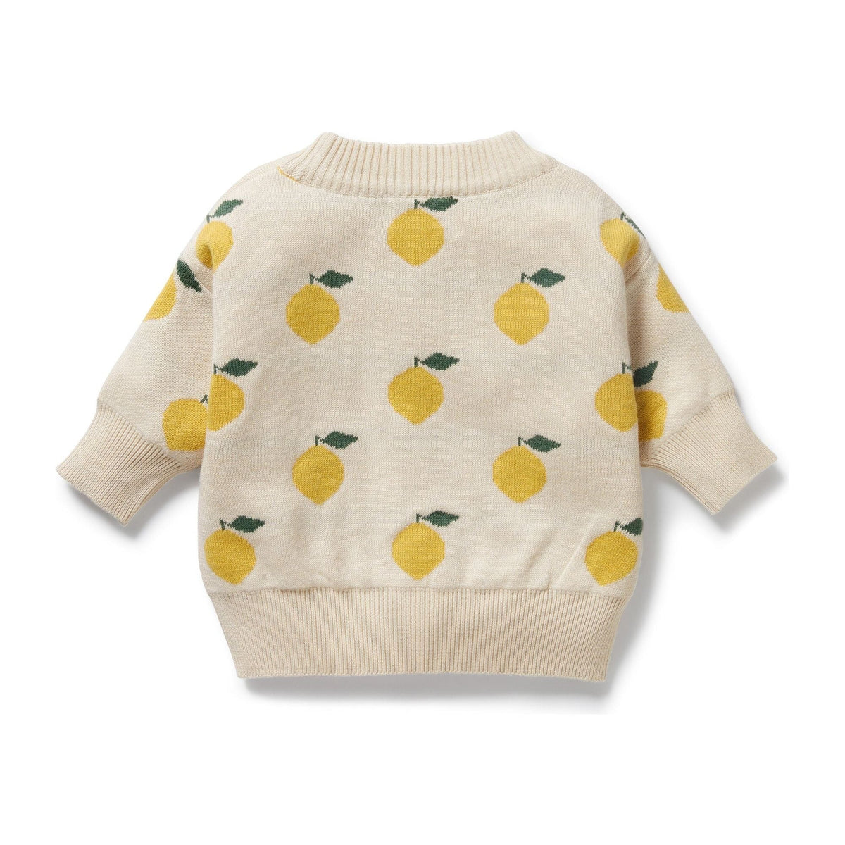 Lemony Organic Knitted Jacquard Jumper