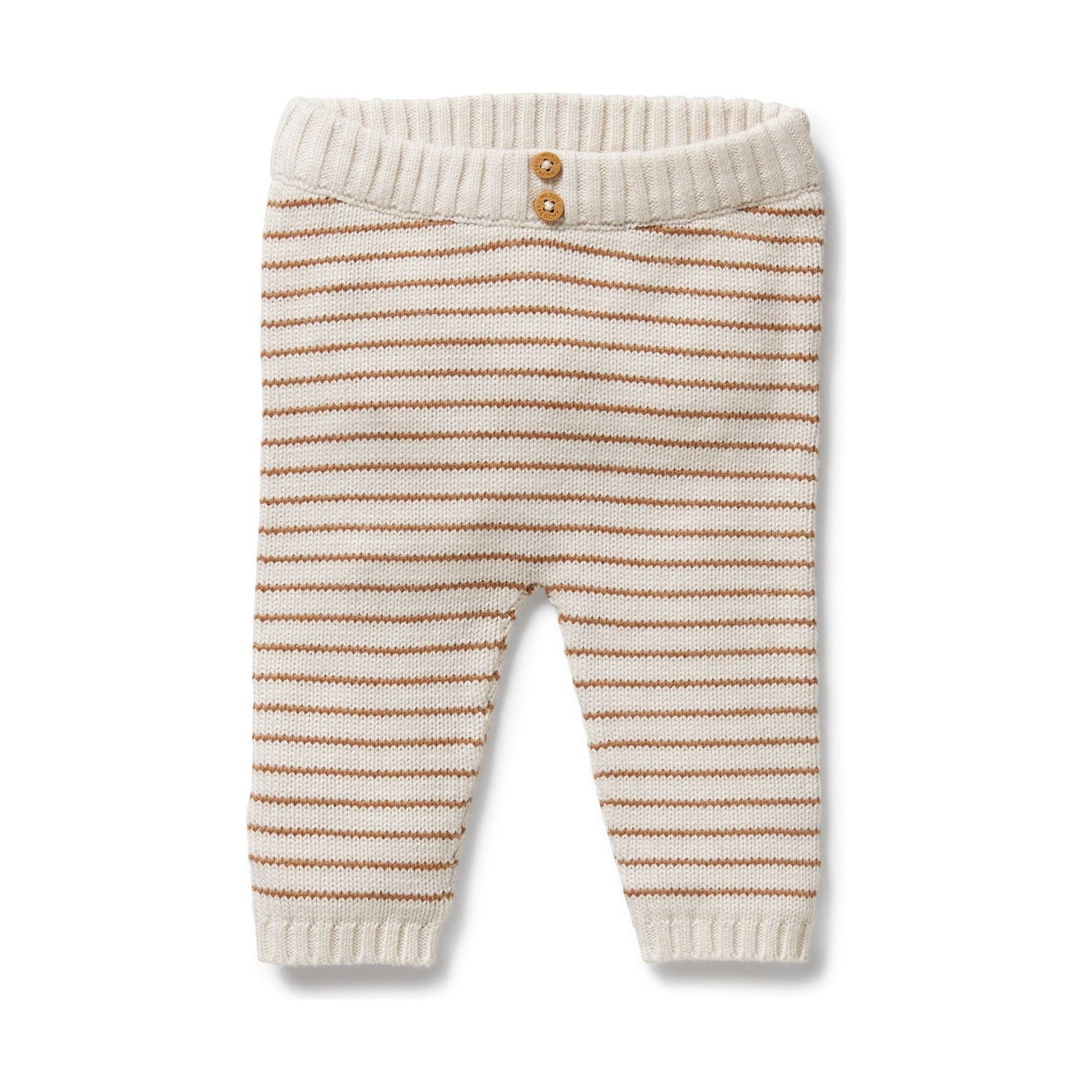 Cinnamon Stripe Organic Knitted Legging