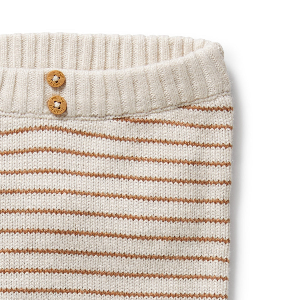 Cinnamon Stripe Organic Knitted Legging