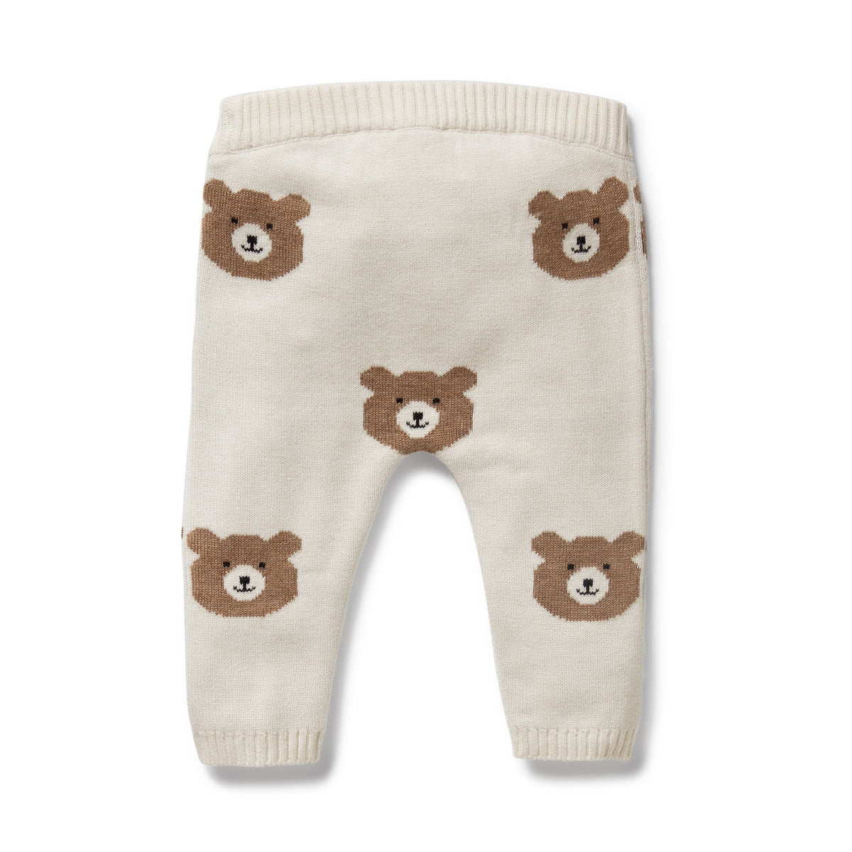 Beary Cute Organic Knitted Jacquard Legging