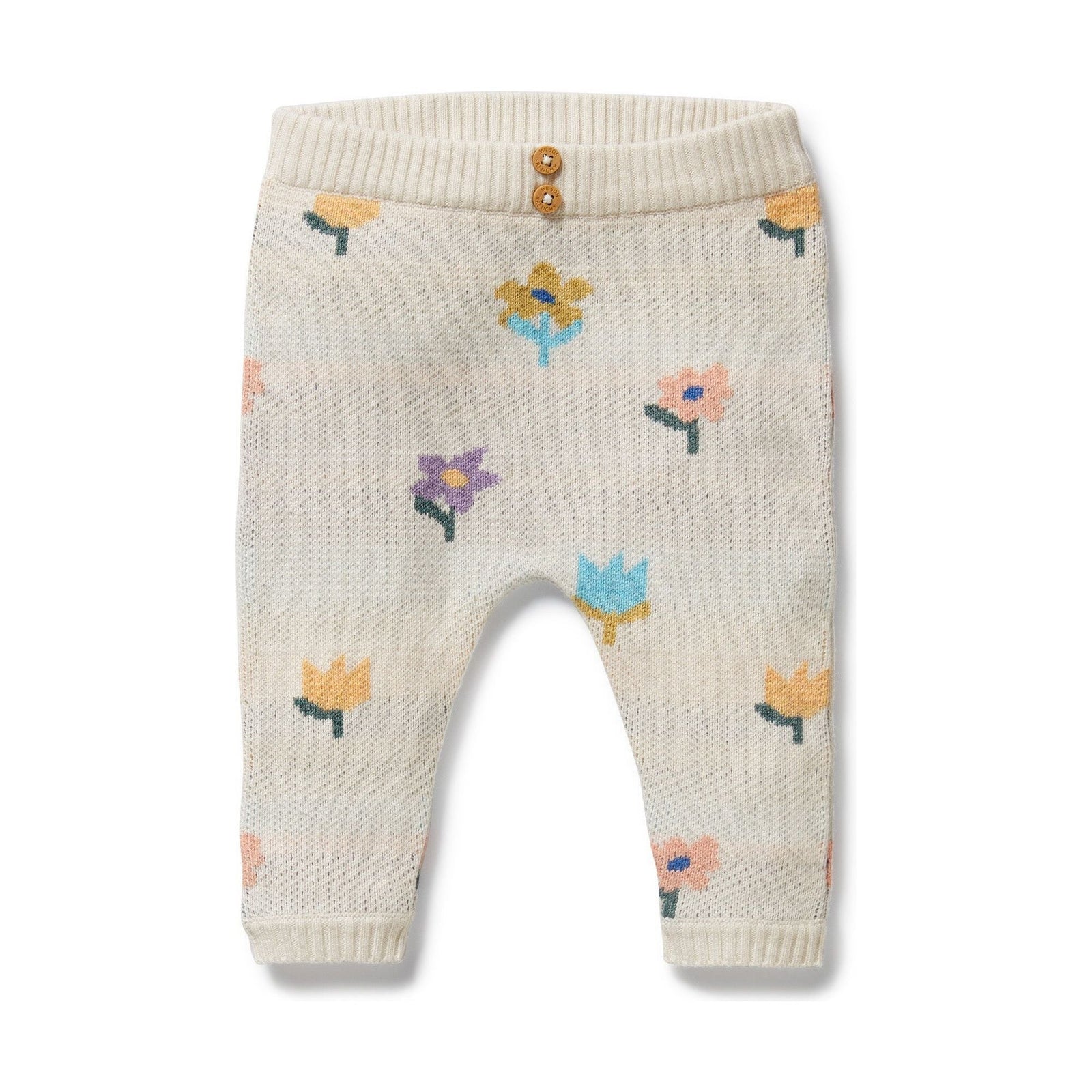 Flower Pop Organic Knitted Jacquard Legging