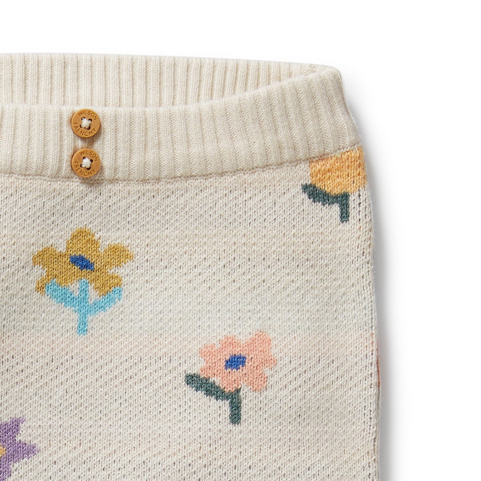 Flower Pop Organic Knitted Jacquard Legging