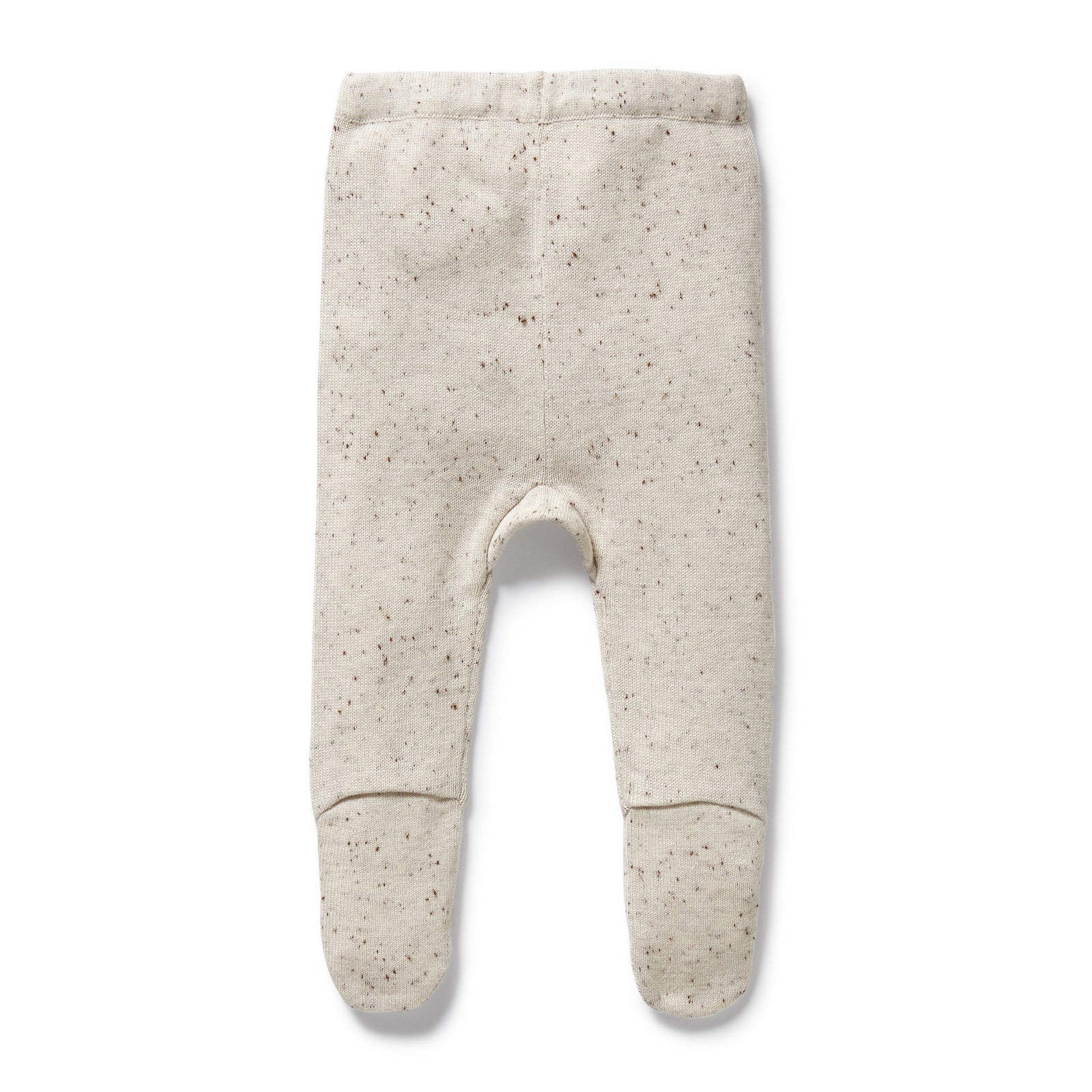 Cookie and Cream Organic Knitted Legging with Feet