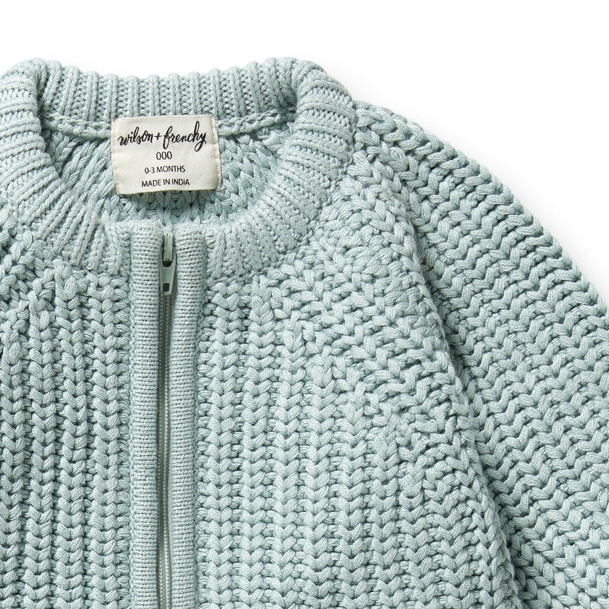 Duck Egg Organic Knitted Growsuit