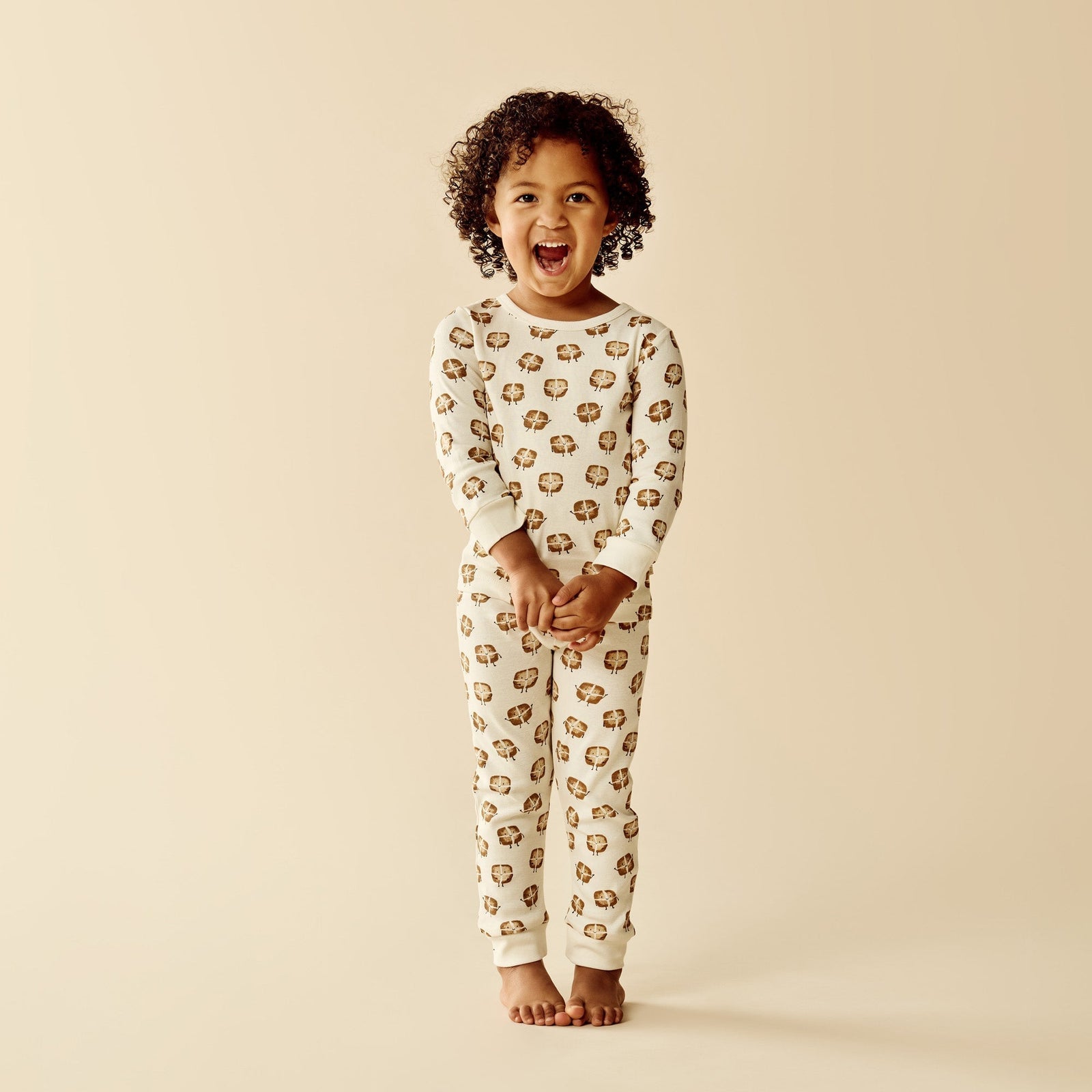 Hot Cross Buns Organic Long Sleeved Pyjamas