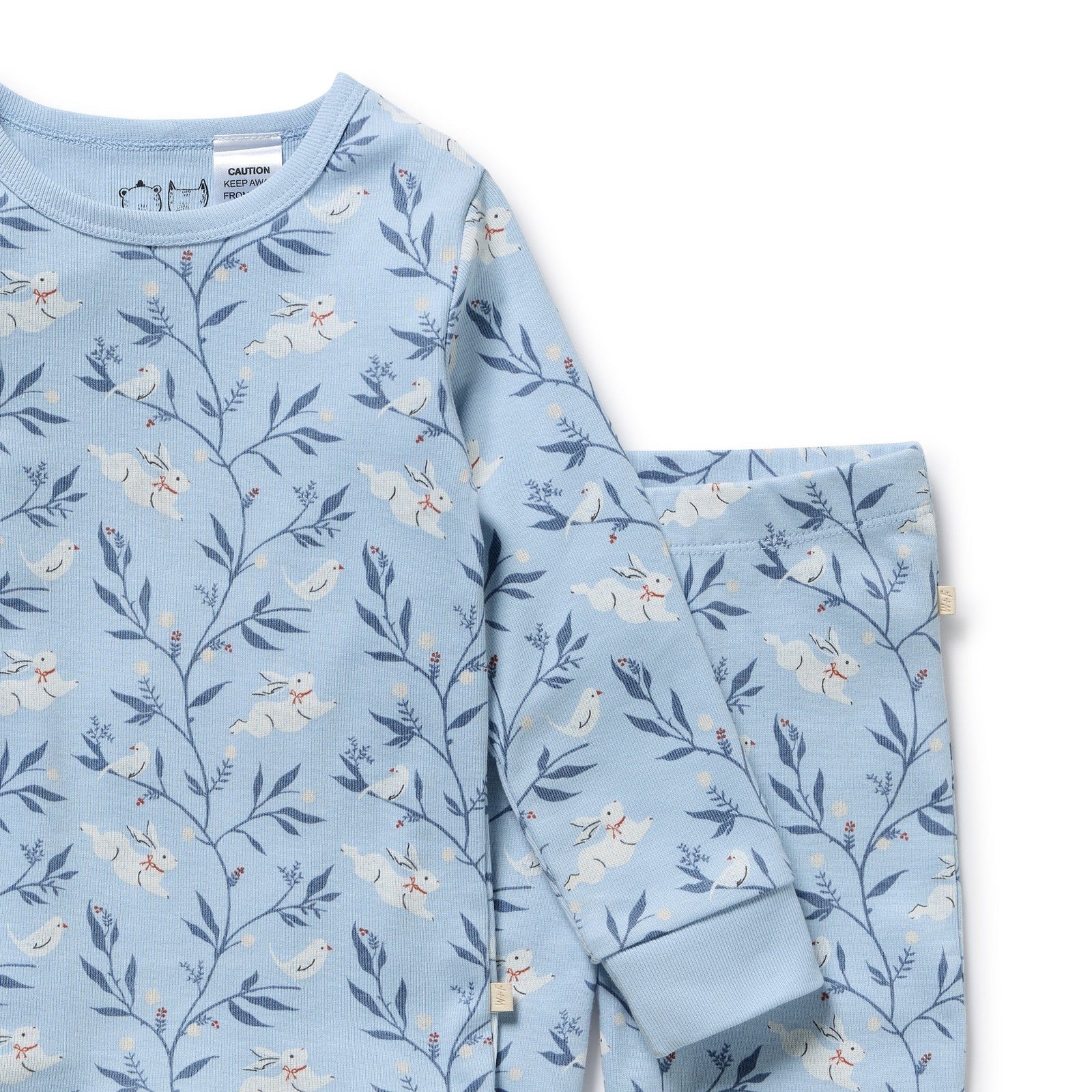Bunny Whistle Organic Long Sleeved Pyjamas