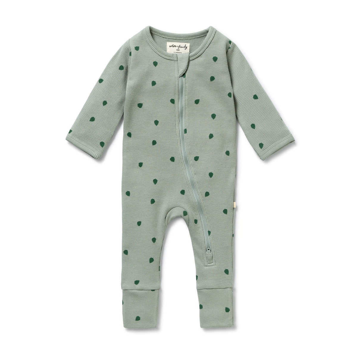 Tumbletwig Organic Waffle Zipsuit