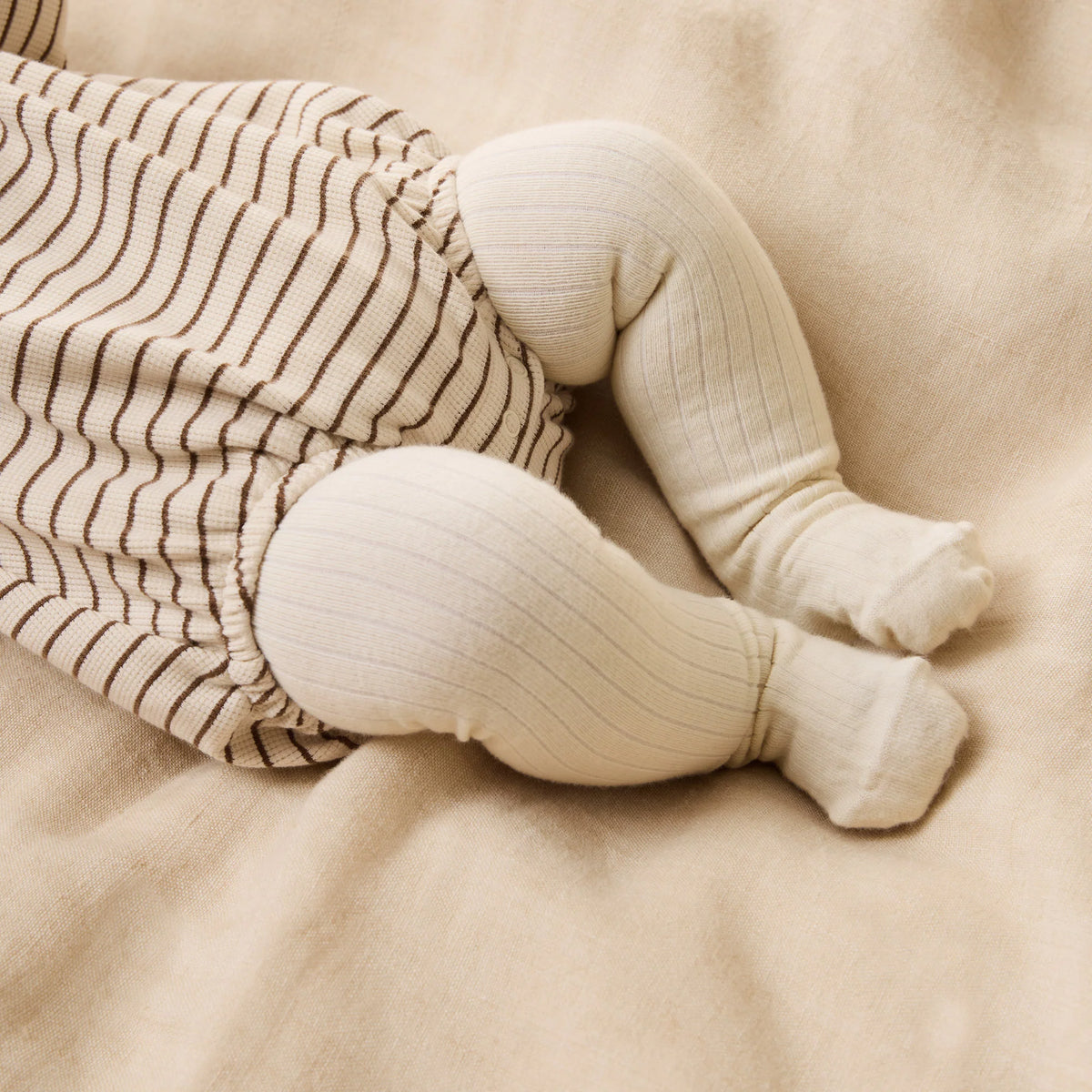 Buttermilk Organic Ribbed Tights