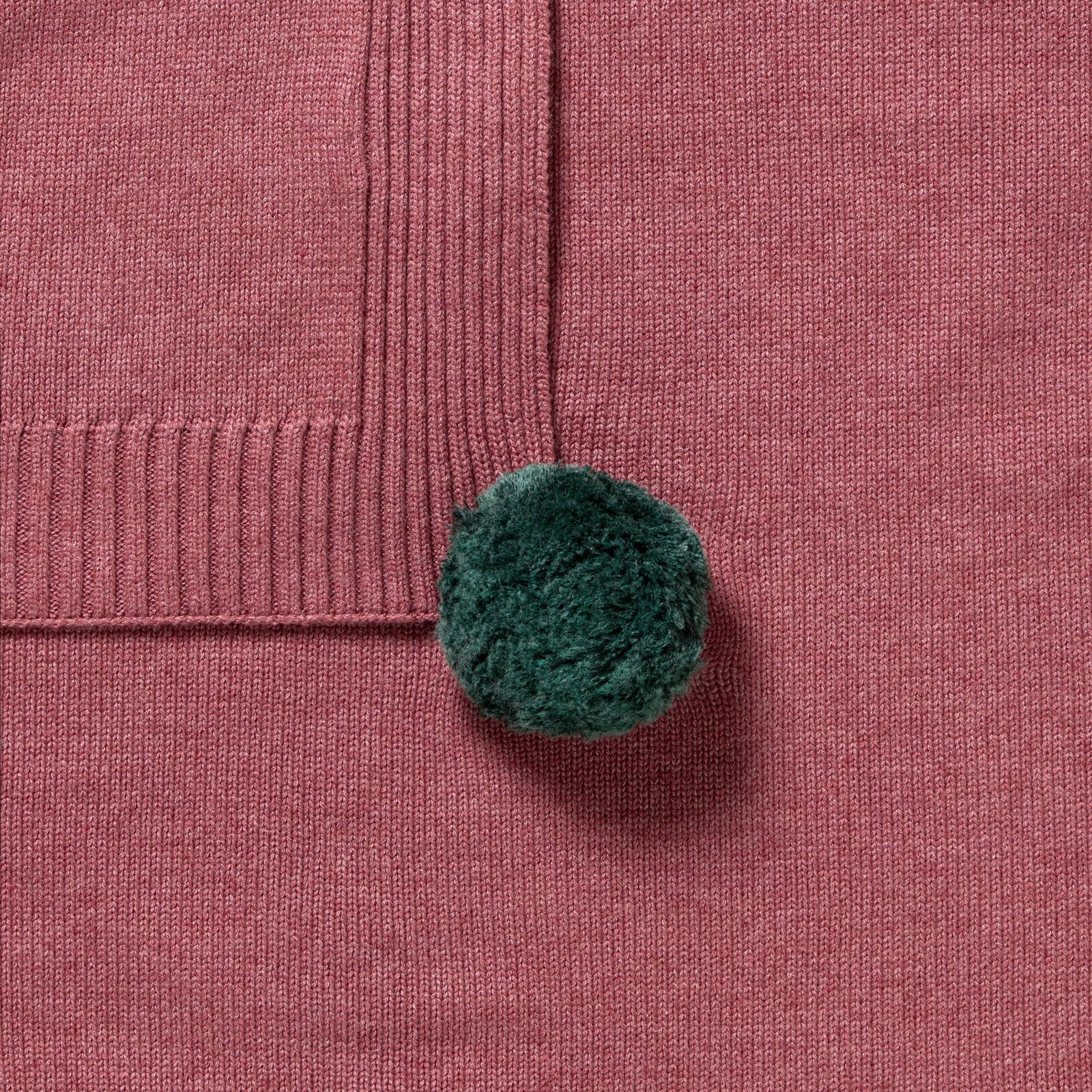 Rhubarb Organic Knitted Blanket