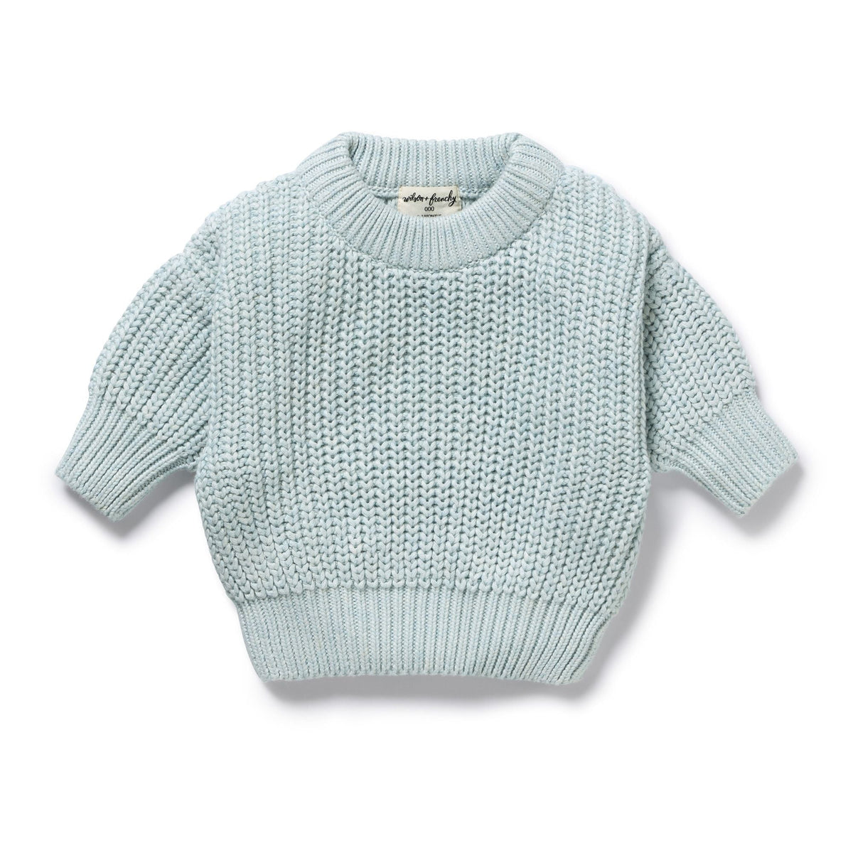 Cloud Blue Organic Knitted Jumper