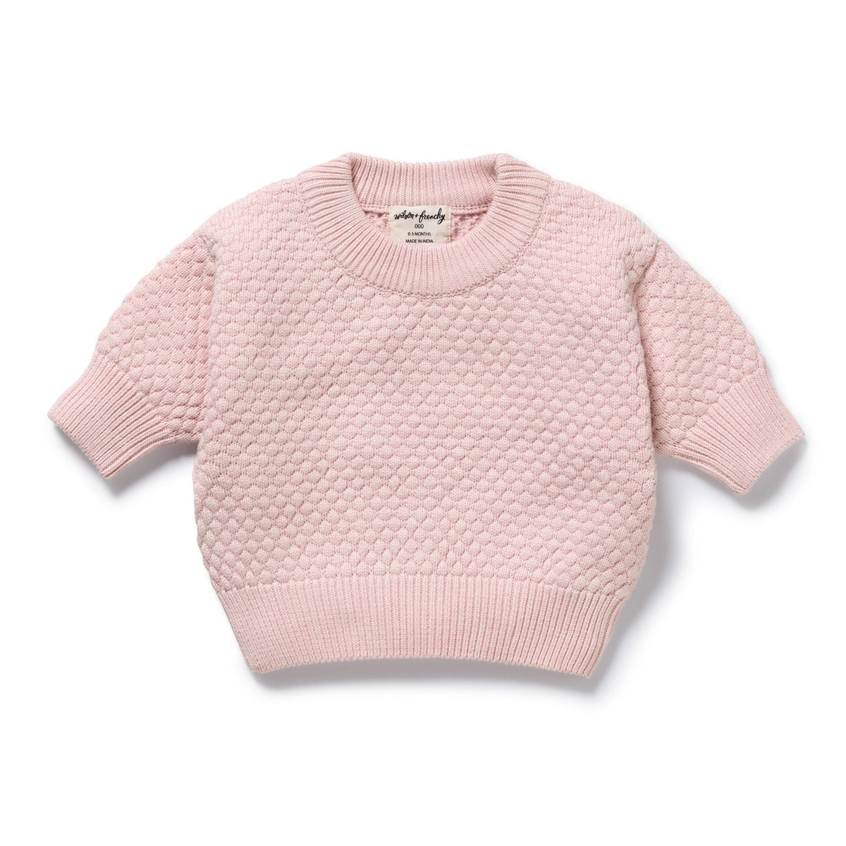 Marshmallow Organic Knitted Bubble Jumper