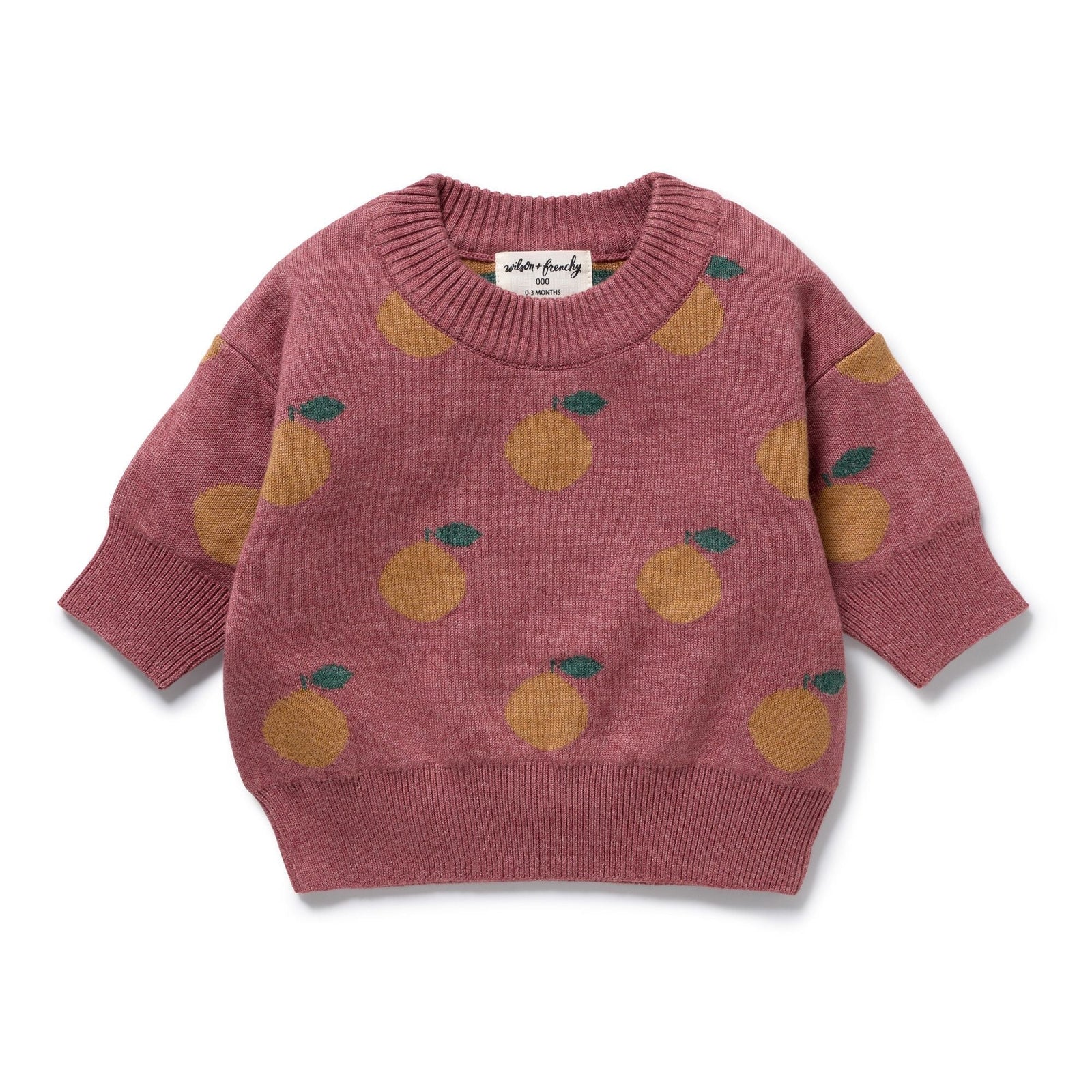 Clementine Organic Knitted Jacquard Jumper