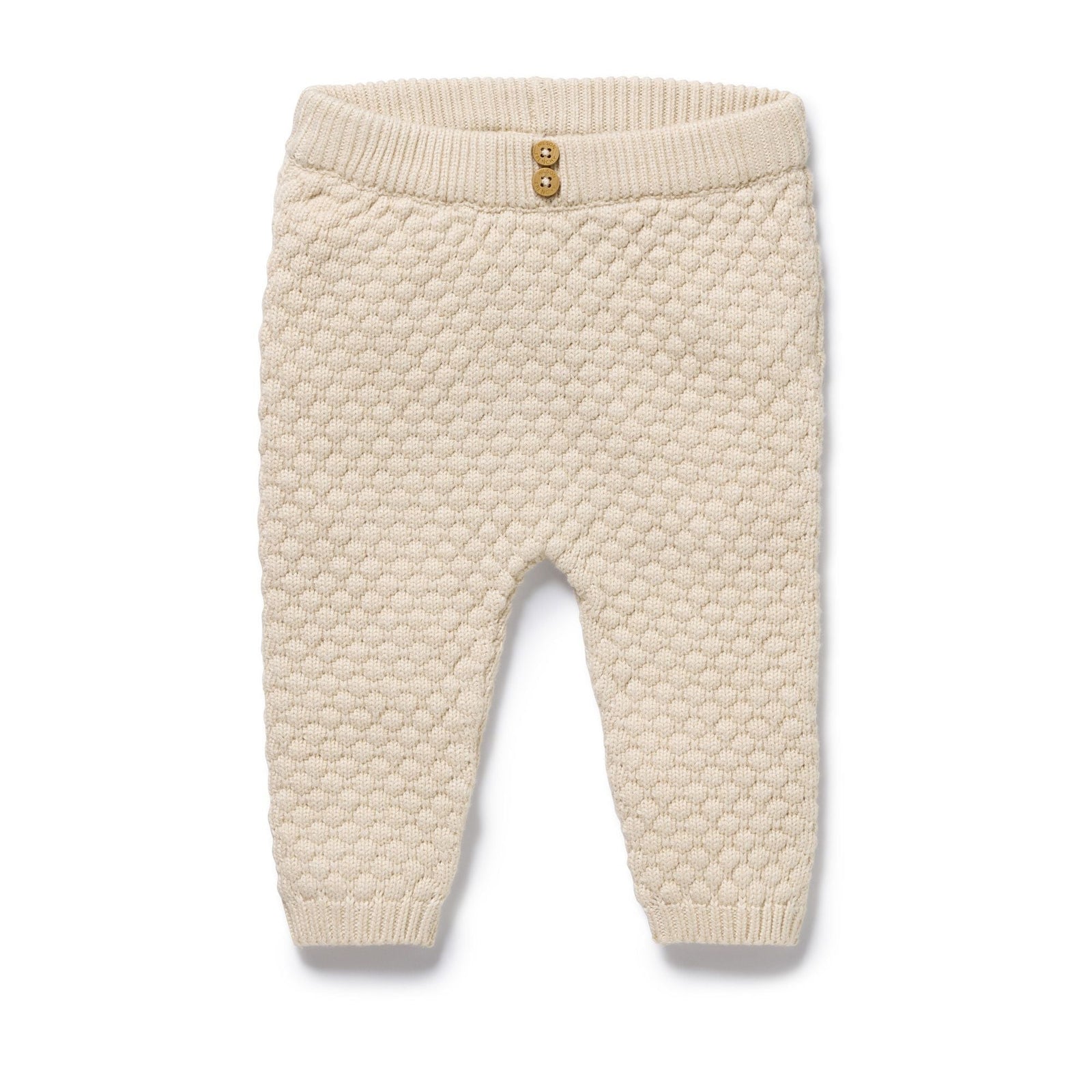 Cream Organic Knitted Bauble Legging