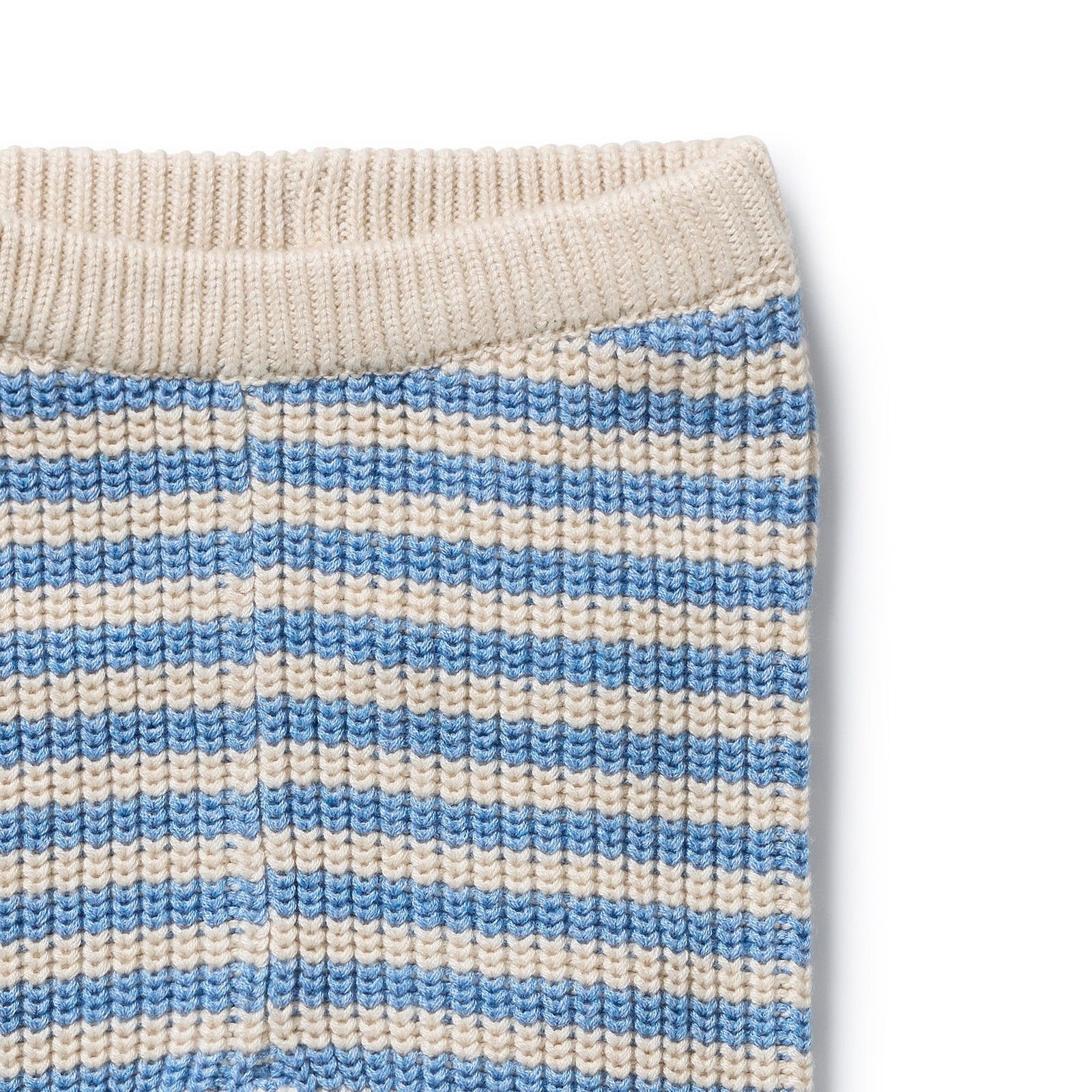 Frosted Blue Organic Knitted Legging with Feet