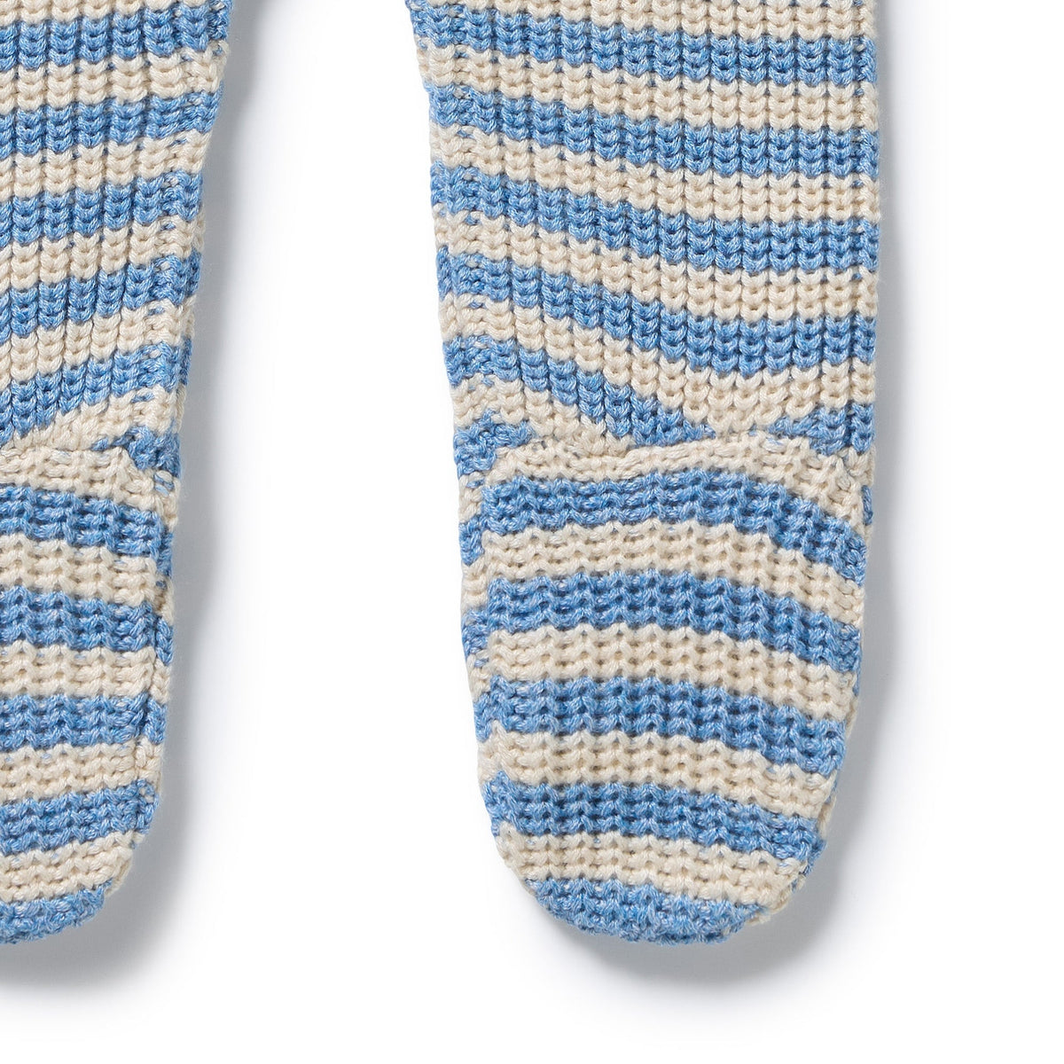 Frosted Blue Organic Knitted Legging with Feet