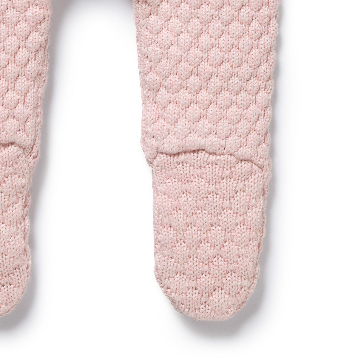 Marshmallow Organic Knitted Bauble Legging with Feet