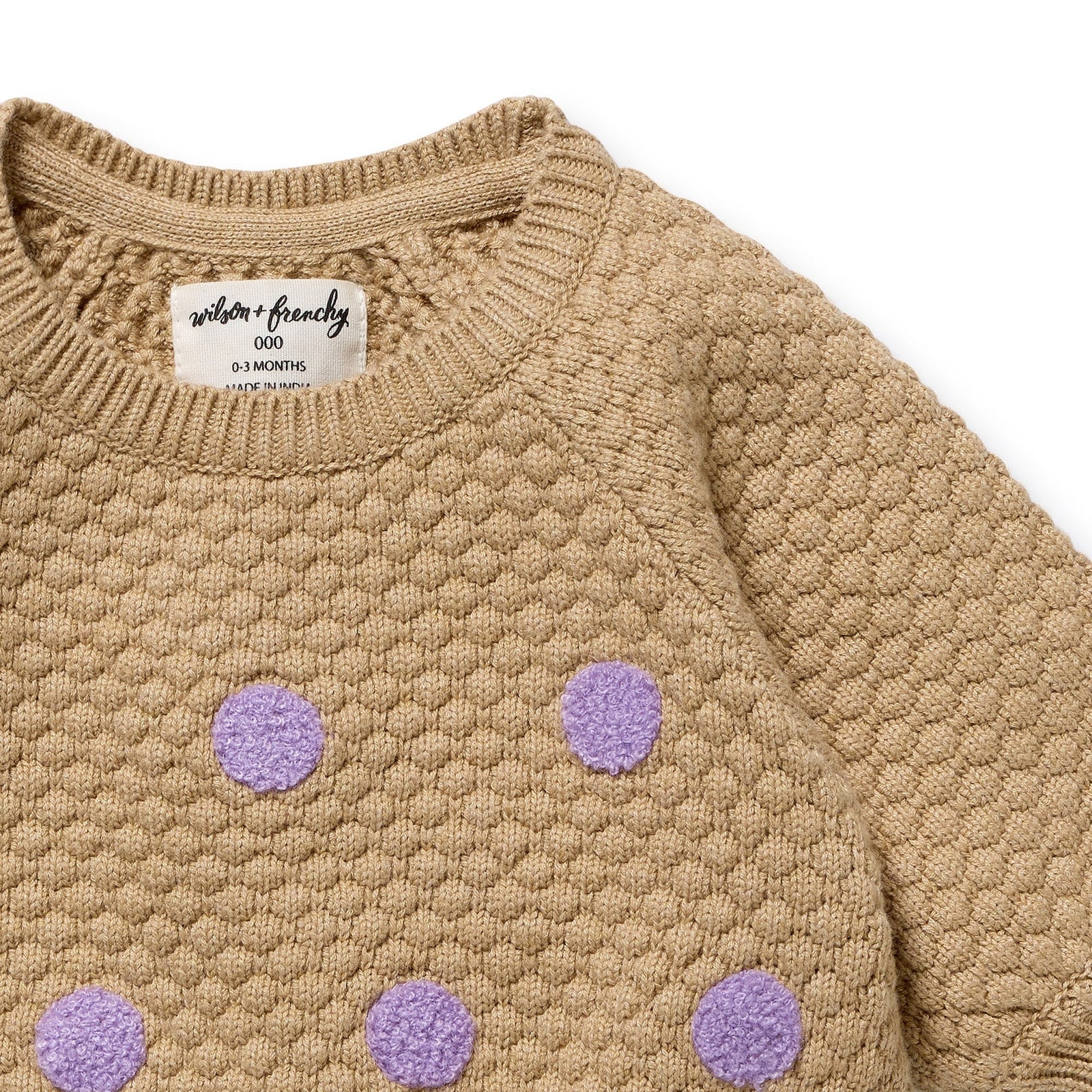 Oat & Mulberry Organic Knitted Bauble Bodysuit