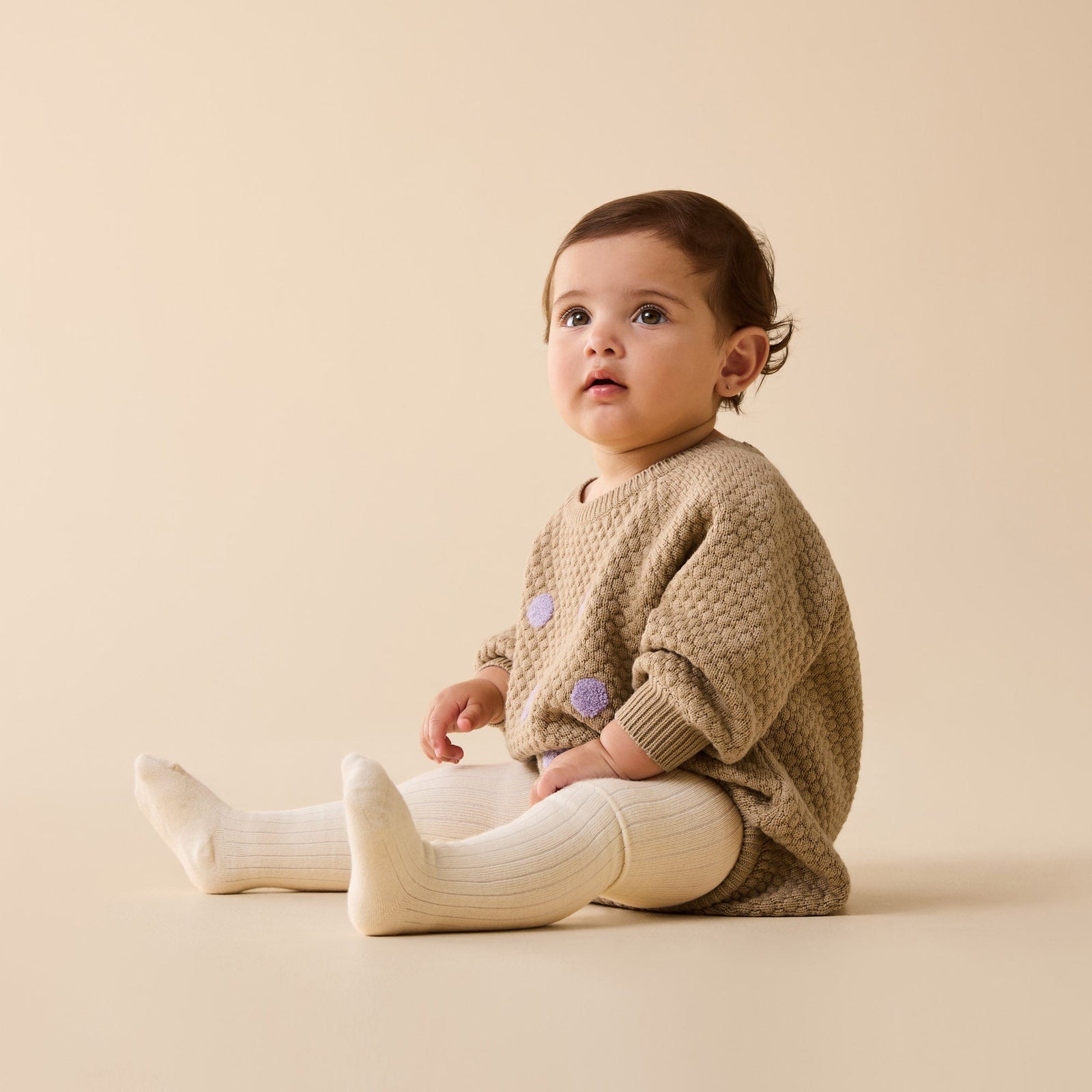 Oat & Mulberry Organic Knitted Bauble Bodysuit