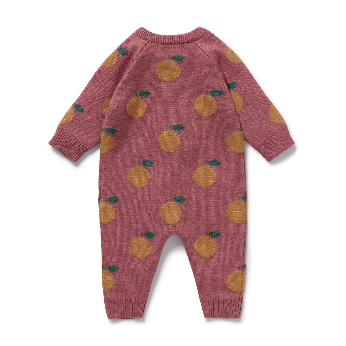Clementine Organic Knitted Jacquard Growsuit