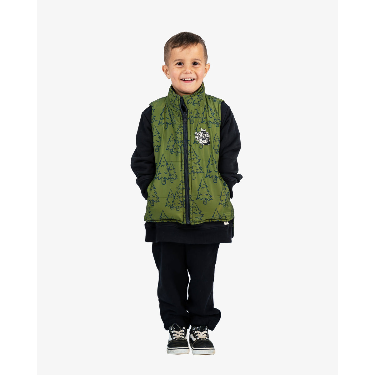 Wild Child Reversible Puffer Vest