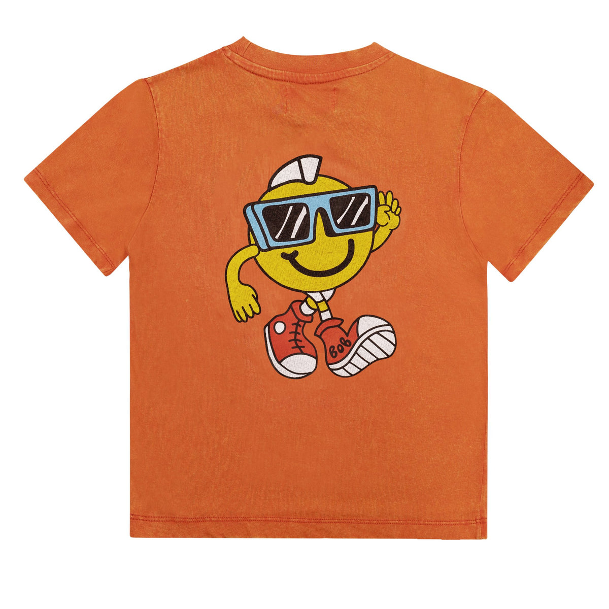Washed Orange Good Vibes Guy Tee