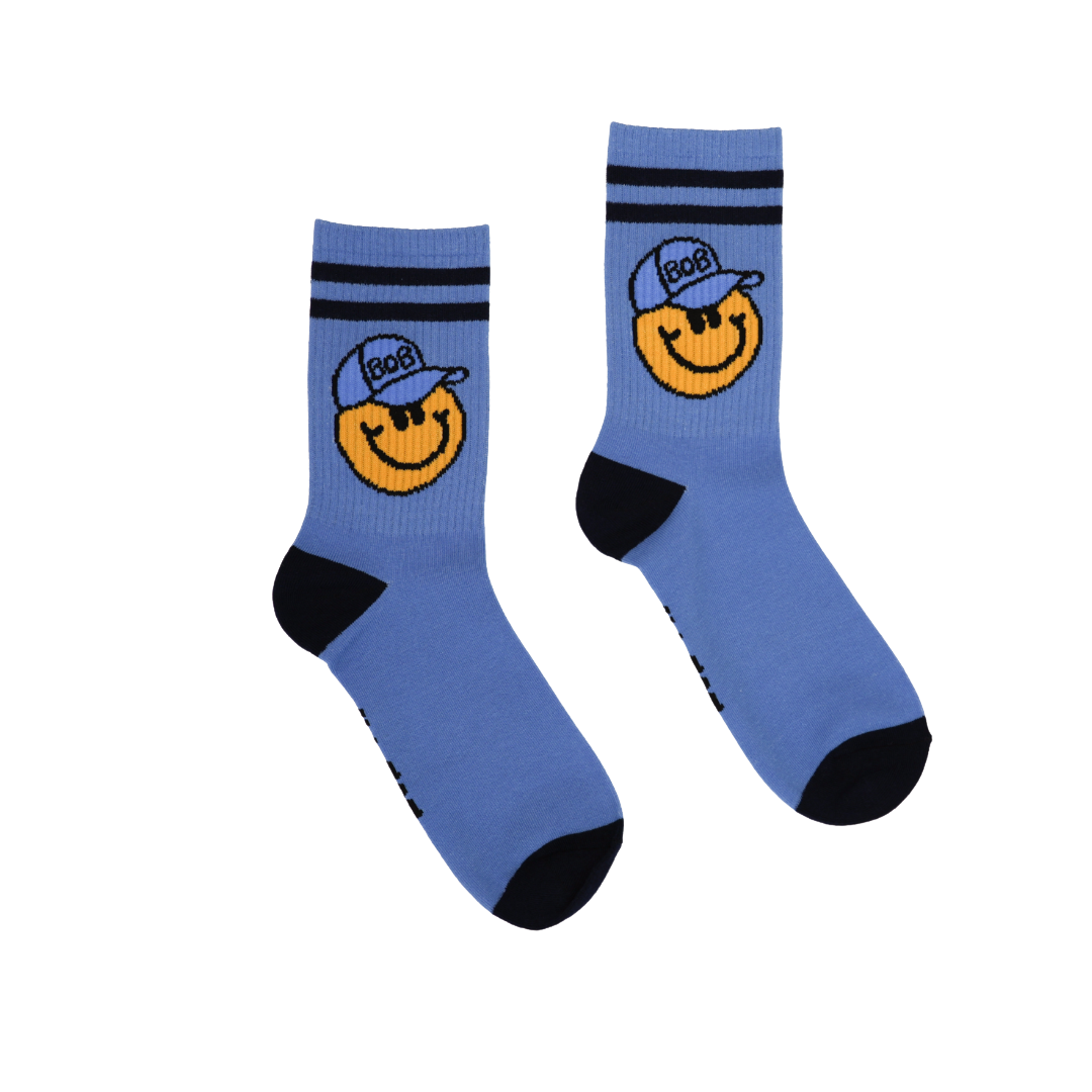 Blue BOB Guy Socks