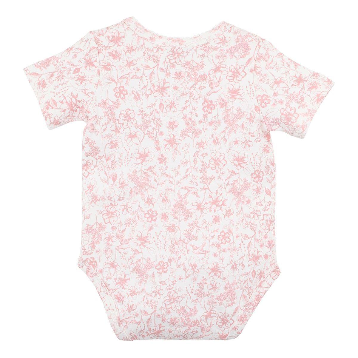 Amelie Bird Print Ss Bodysuit
